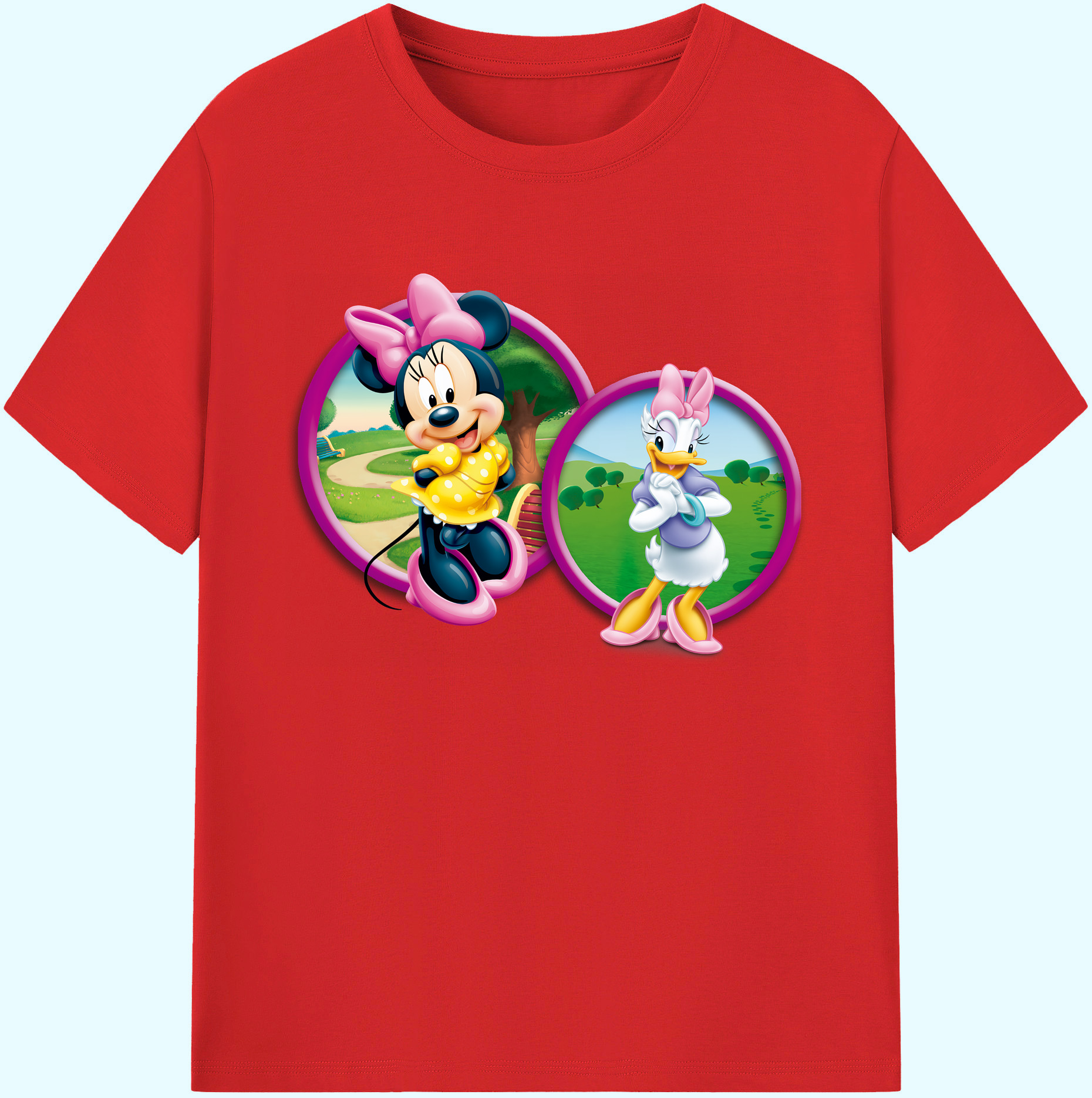 ミッキーマウス Mickey Mouse 綿100％ メンズ半袖Tシャツ｜肌触りやわらか＆通気性