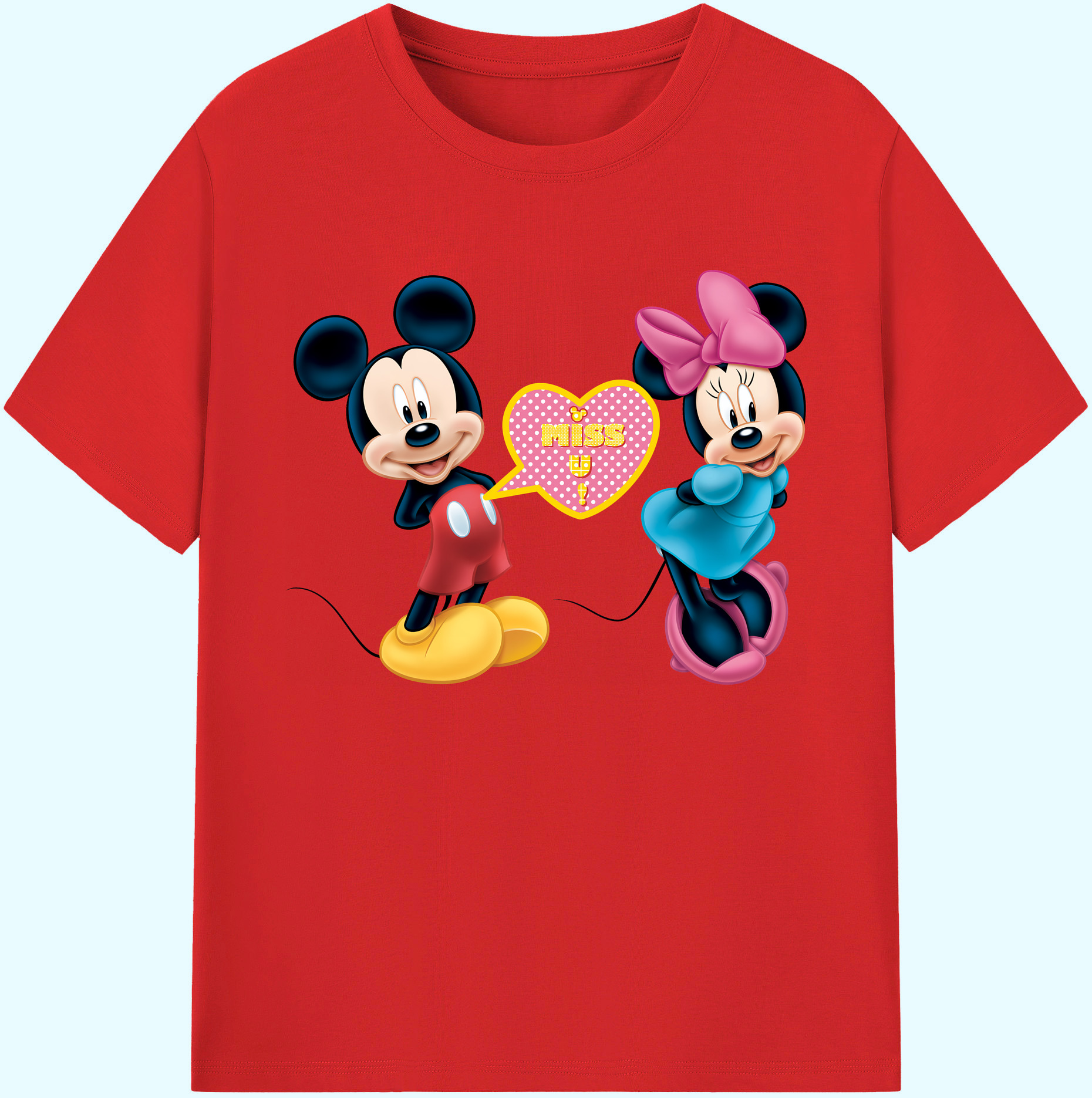 ミッキーマウス Mickey Mouse 綿100％ メンズ半袖Tシャツ｜肌触りやわらか＆通気性