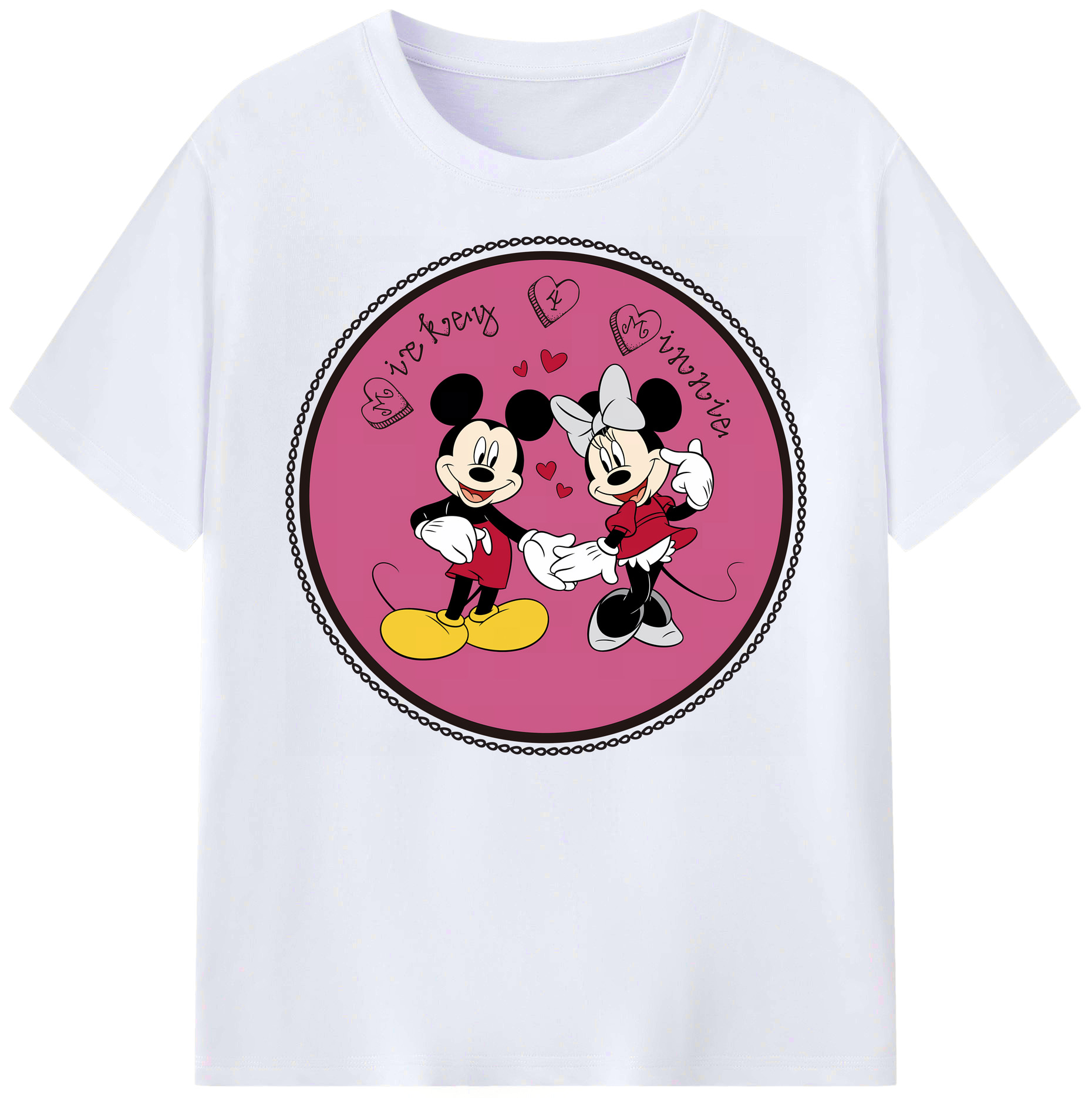 ミッキーマウス Mickey Mouse 綿100％ メンズ半袖Tシャツ｜肌触りやわらか＆通気性