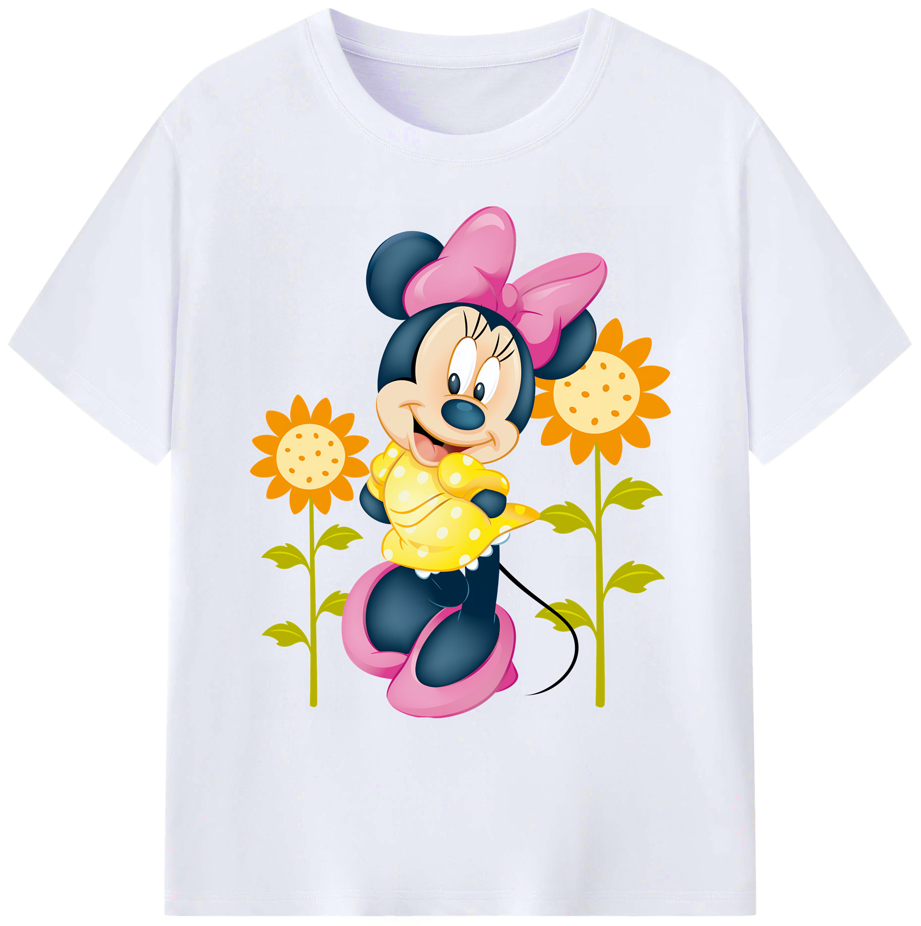 ミッキーマウス Mickey Mouse 綿100％ メンズ半袖Tシャツ｜肌触りやわらか＆通気性