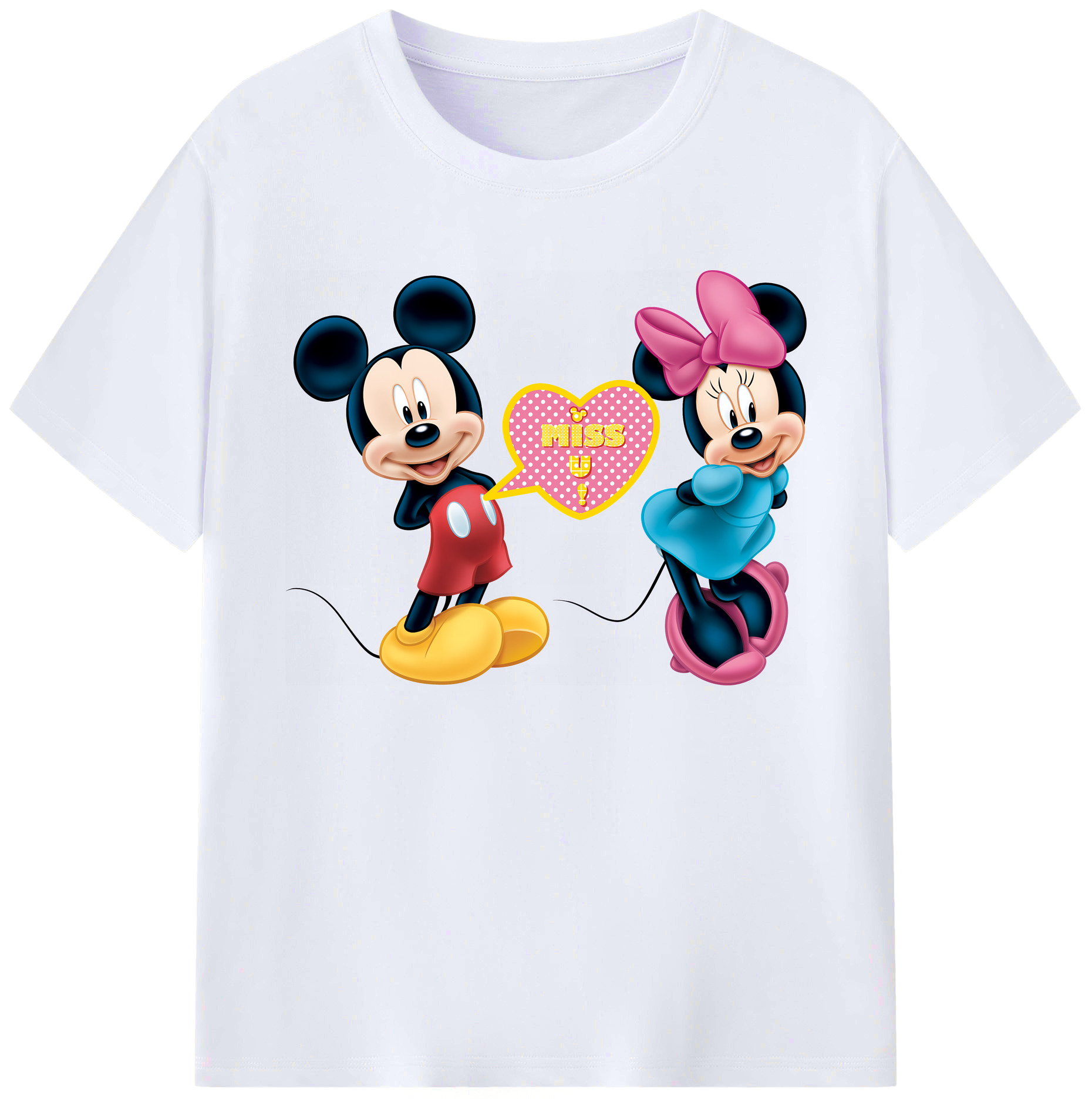 ミッキーマウス Mickey Mouse 綿100％ メンズ半袖Tシャツ｜肌触りやわらか＆通気性