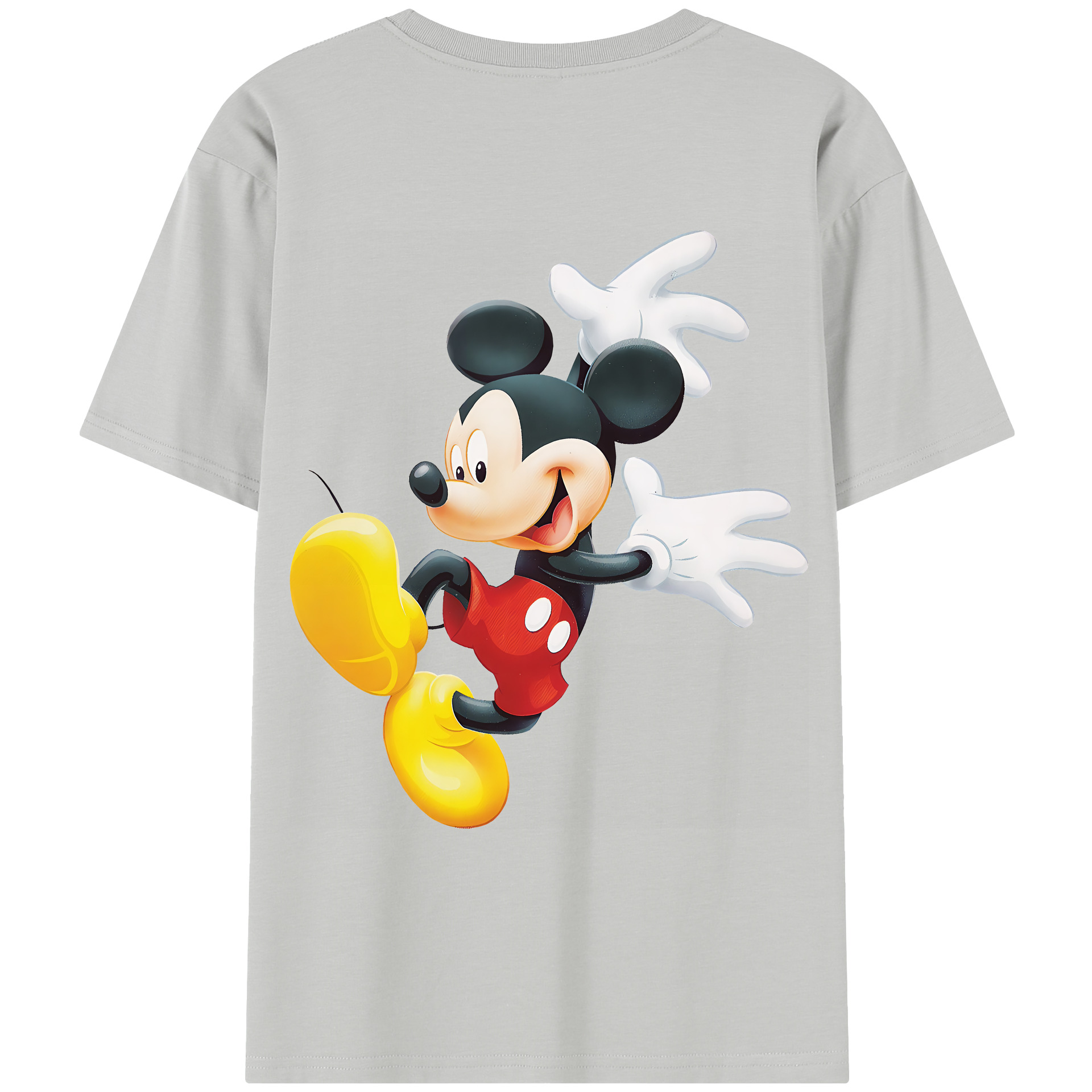 （画像用） ミッキーマウス Mickey Mouse レディース半袖Tシャツ(バックプリント)