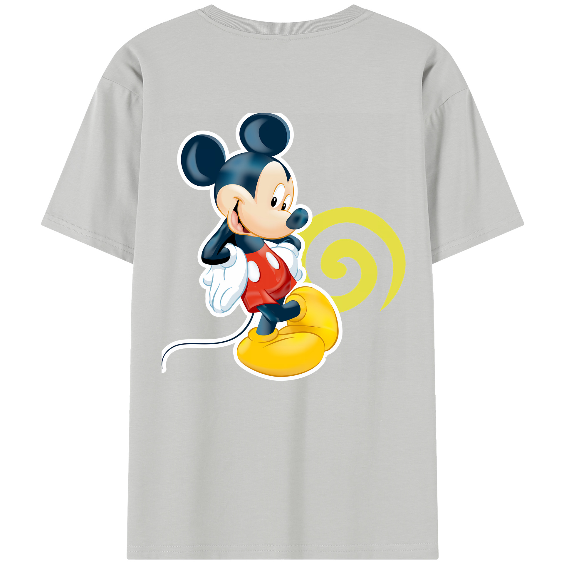 ミッキーマウス Mickey Mouse レディース半袖Tシャツ(バックプリント)
