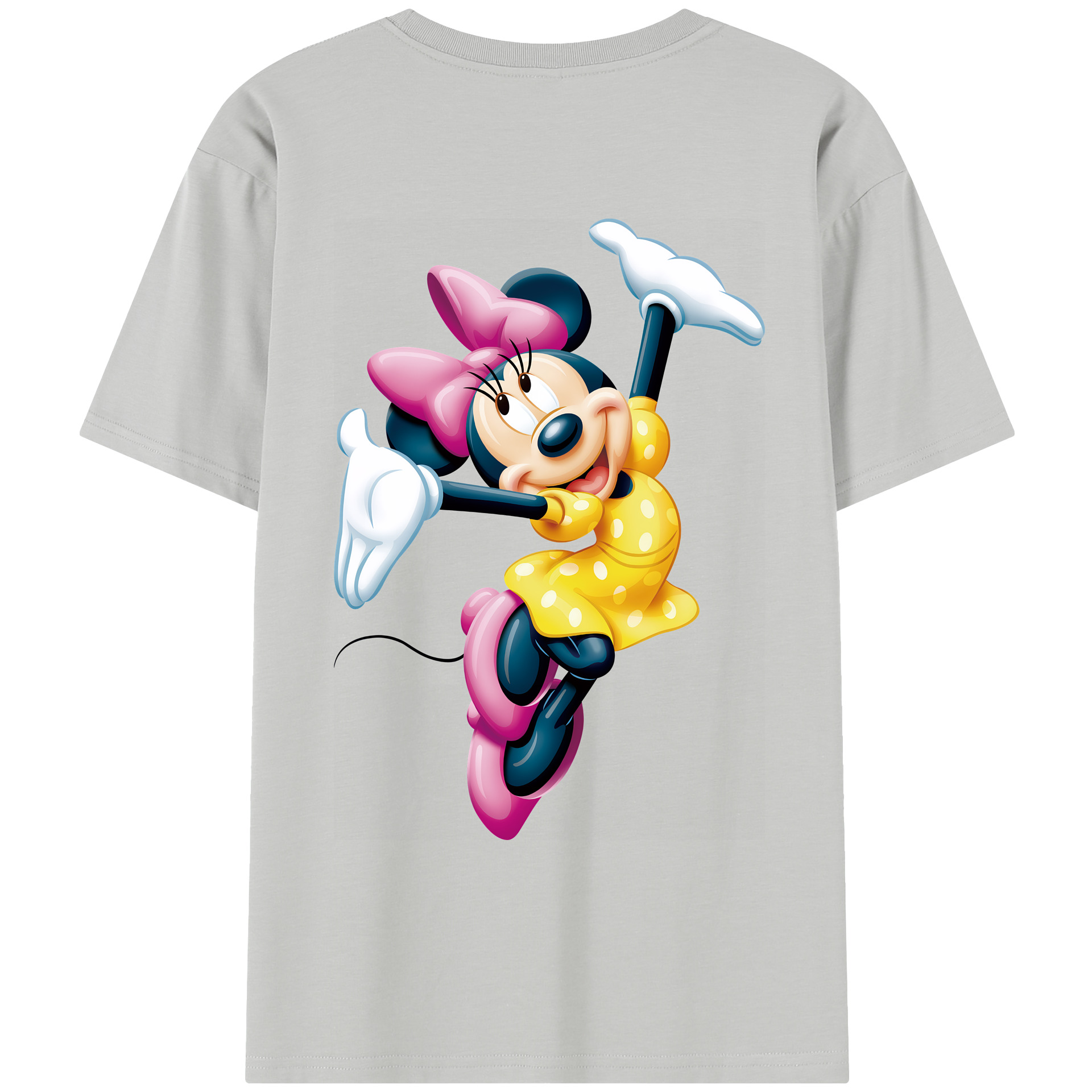 ミッキーマウス Mickey Mouse レディース半袖Tシャツ(バックプリント)