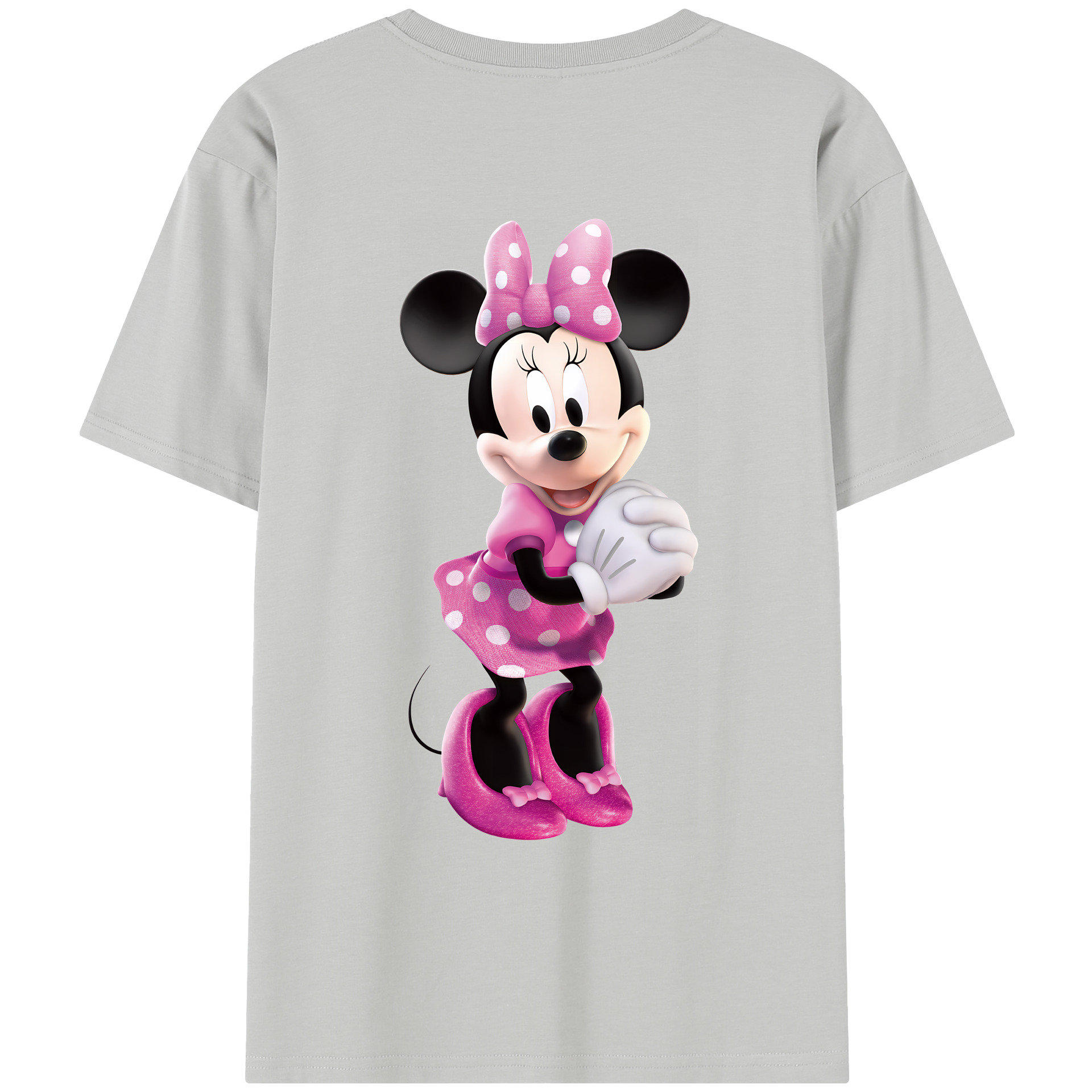 （画像用） ミッキーマウス Mickey Mouse レディース半袖Tシャツ(バックプリント)
