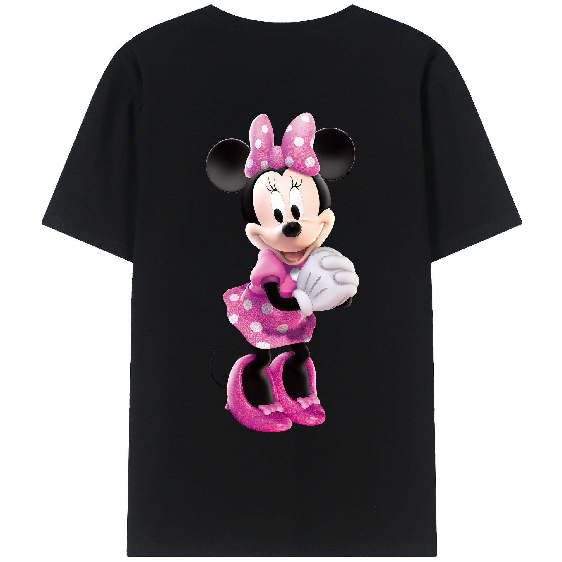 （画像用） ミッキーマウス Mickey Mouse レディース半袖Tシャツ(バックプリント)