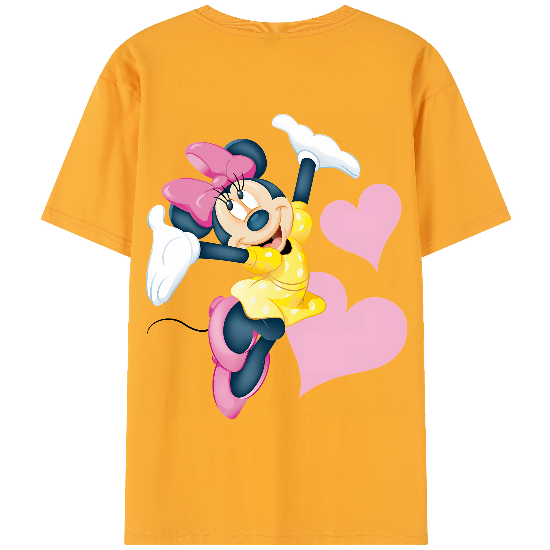 （画像用） ミッキーマウス Mickey Mouse レディース半袖Tシャツ(バックプリント)