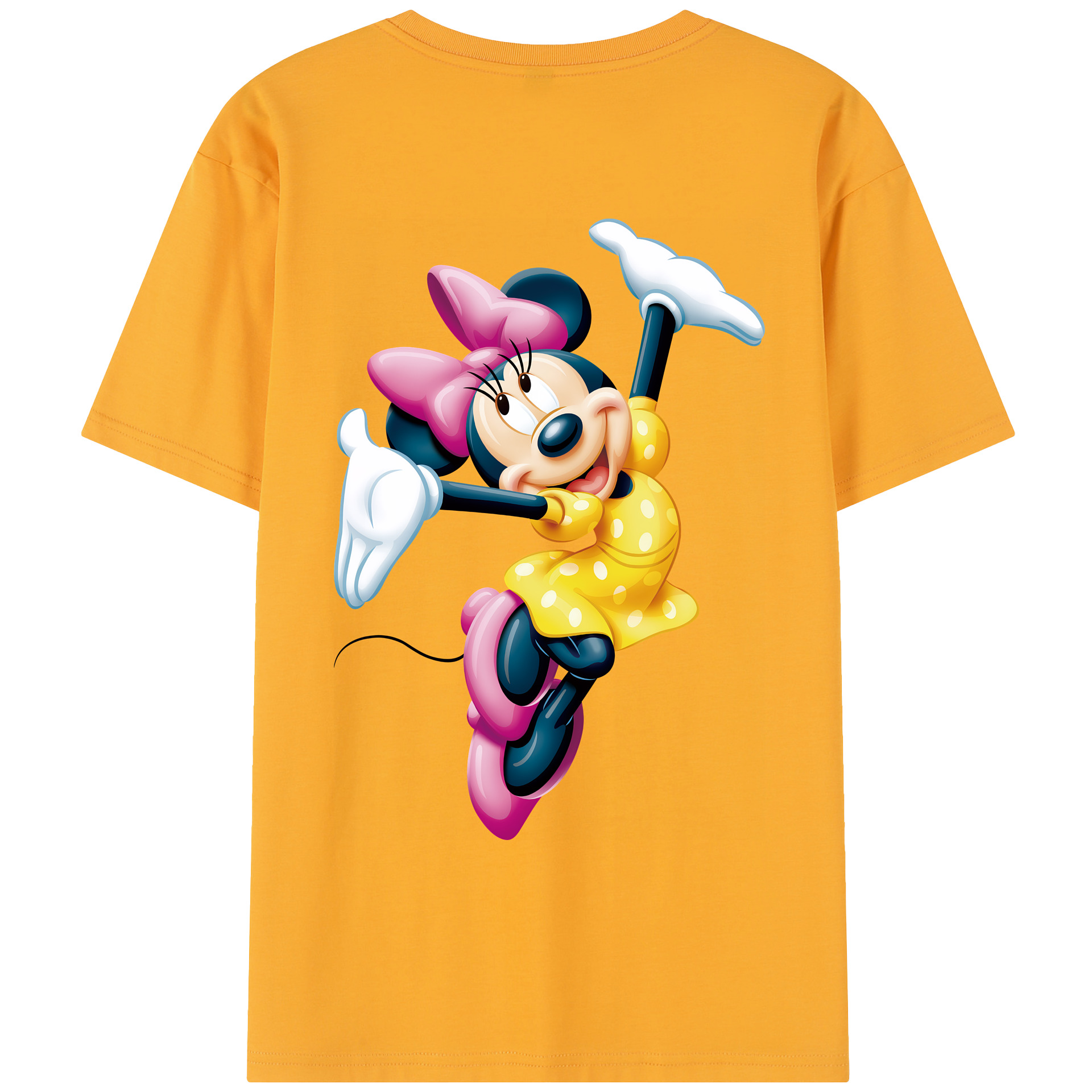 ミッキーマウス Mickey Mouse レディース半袖Tシャツ(バックプリント)
