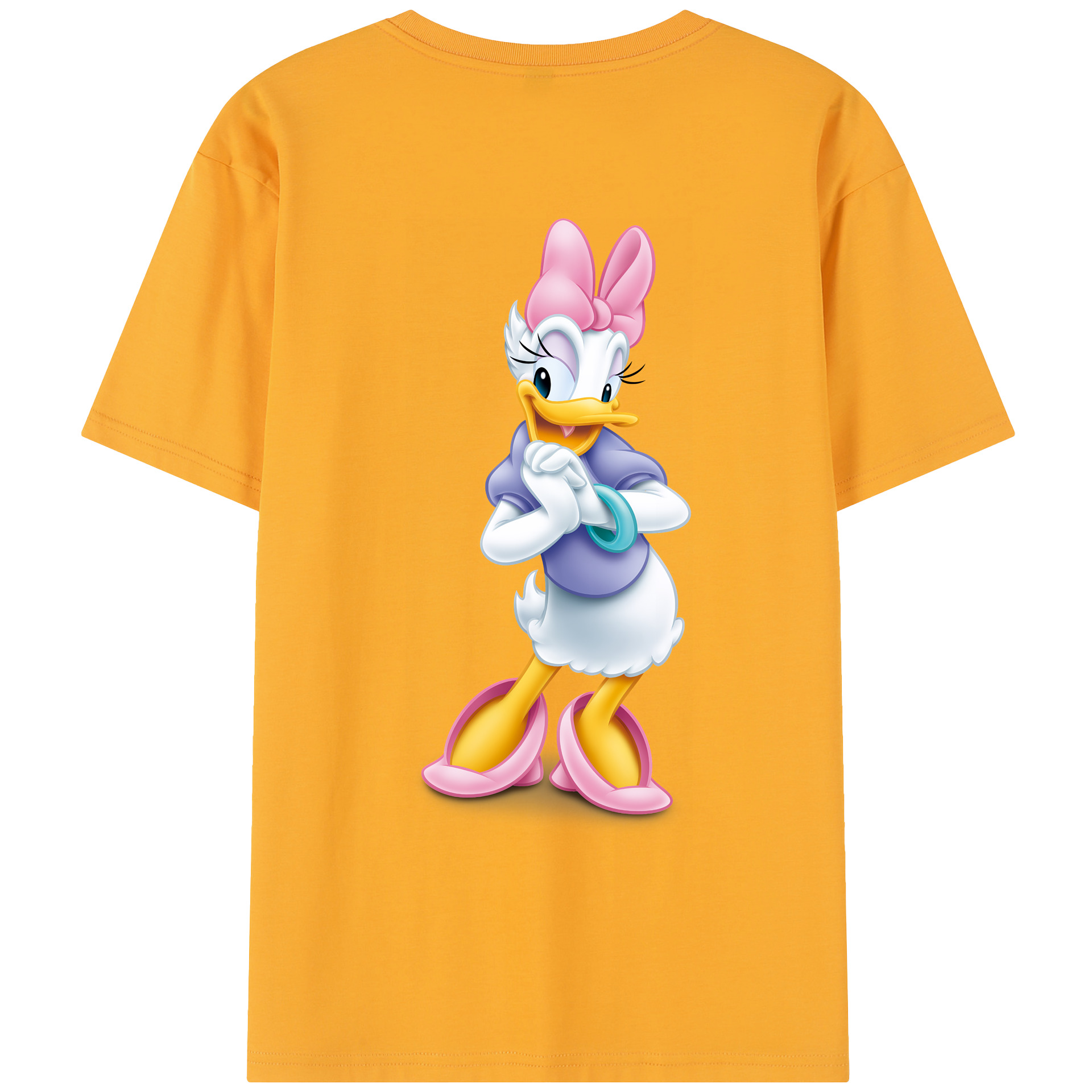 （画像用） ミッキーマウス Mickey Mouse レディース半袖Tシャツ(バックプリント)