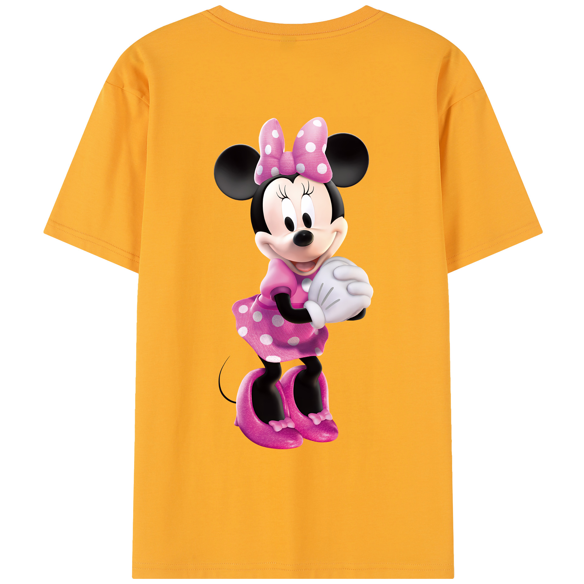 （画像用） ミッキーマウス Mickey Mouse レディース半袖Tシャツ(バックプリント)