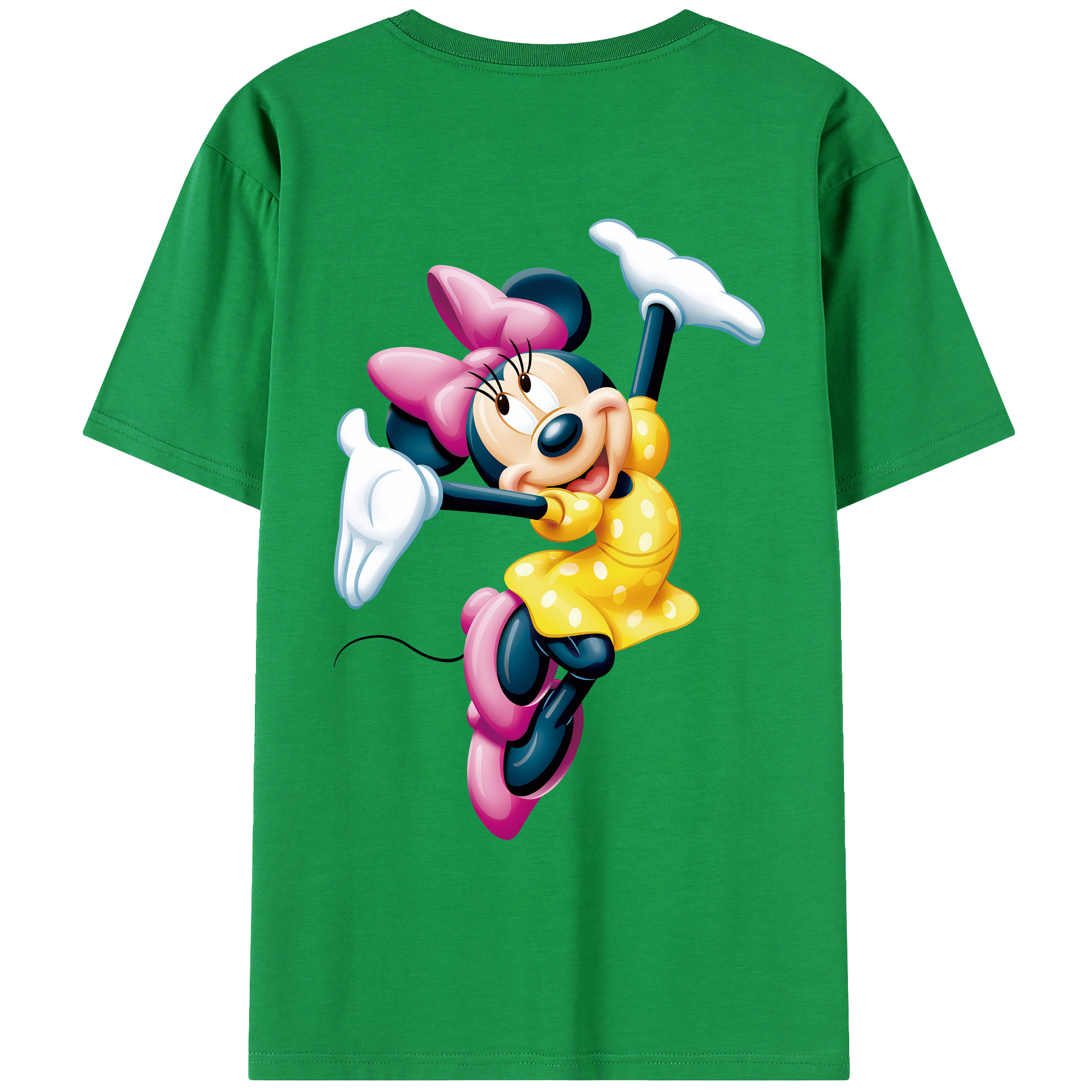ミッキーマウス Mickey Mouse レディース半袖Tシャツ(バックプリント)