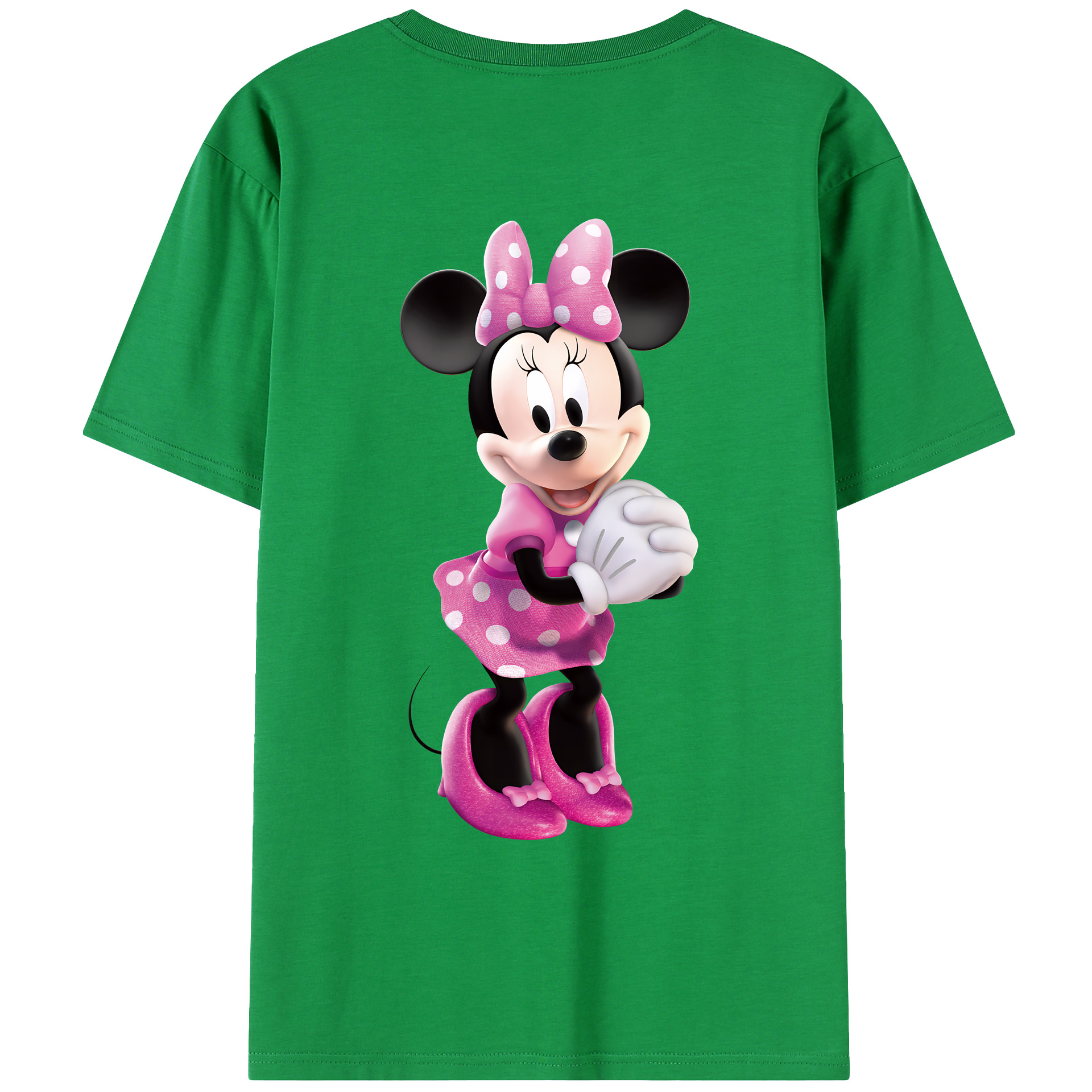 （画像用） ミッキーマウス Mickey Mouse レディース半袖Tシャツ(バックプリント)