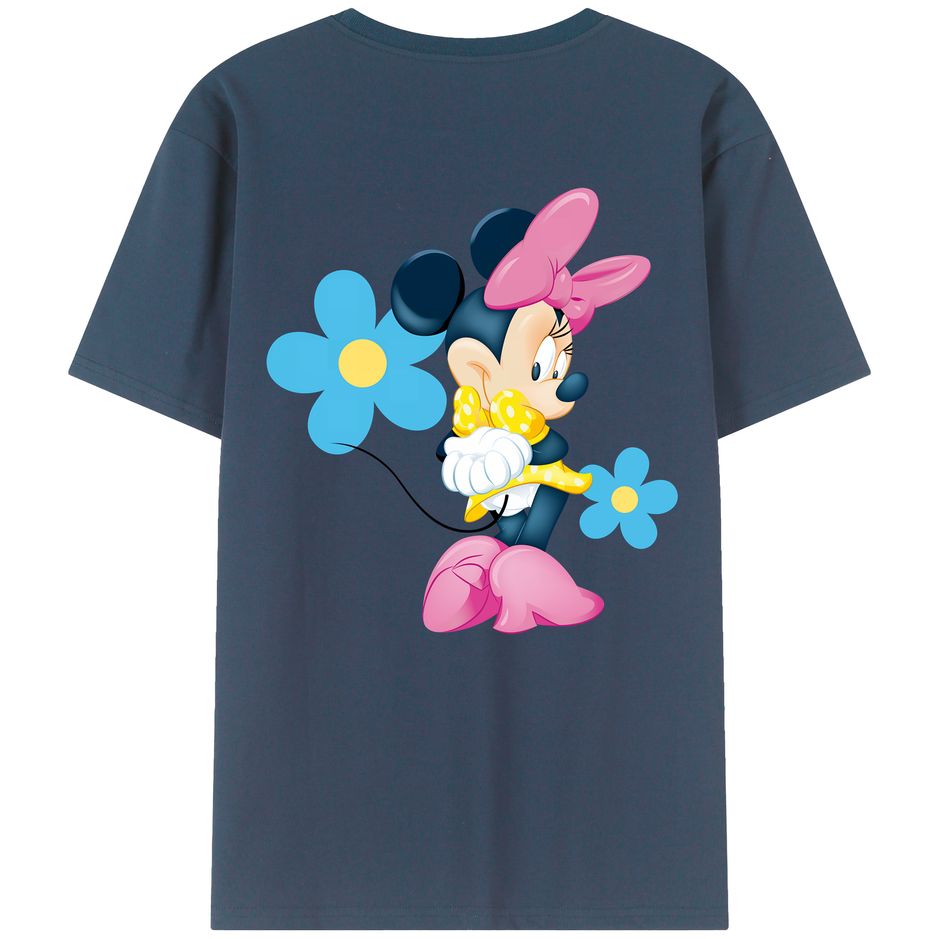（画像用） ミッキーマウス Mickey Mouse レディース半袖Tシャツ(バックプリント)