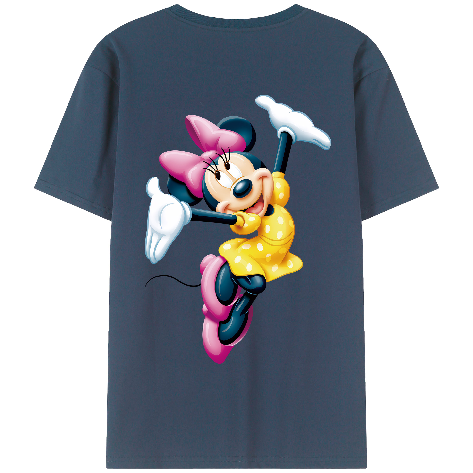 ミッキーマウス Mickey Mouse レディース半袖Tシャツ(バックプリント)