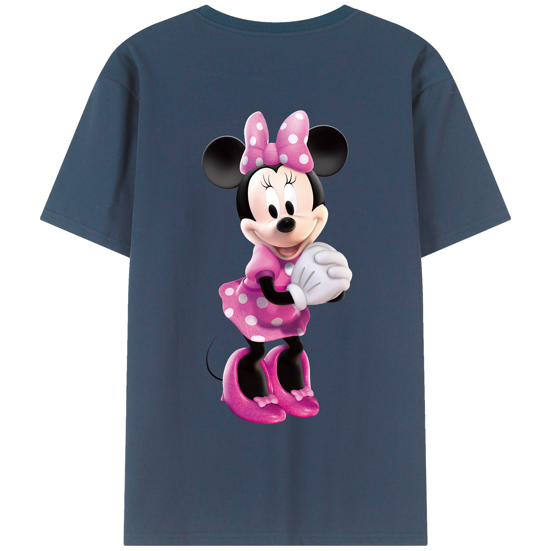 （画像用） ミッキーマウス Mickey Mouse レディース半袖Tシャツ(バックプリント)