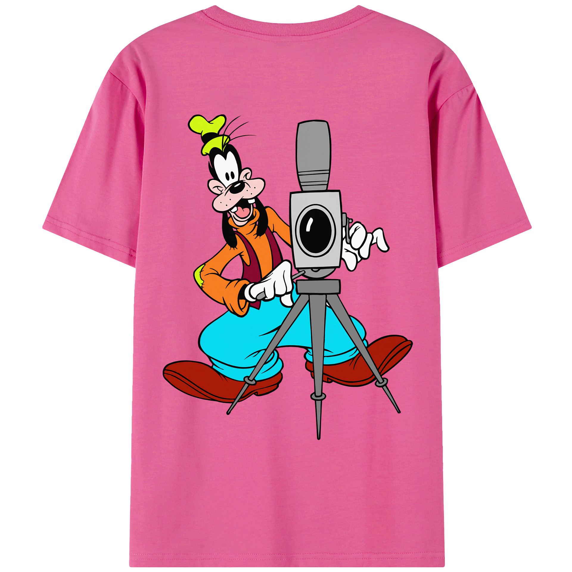 （画像用） ミッキーマウス Mickey Mouse レディース半袖Tシャツ(バックプリント)