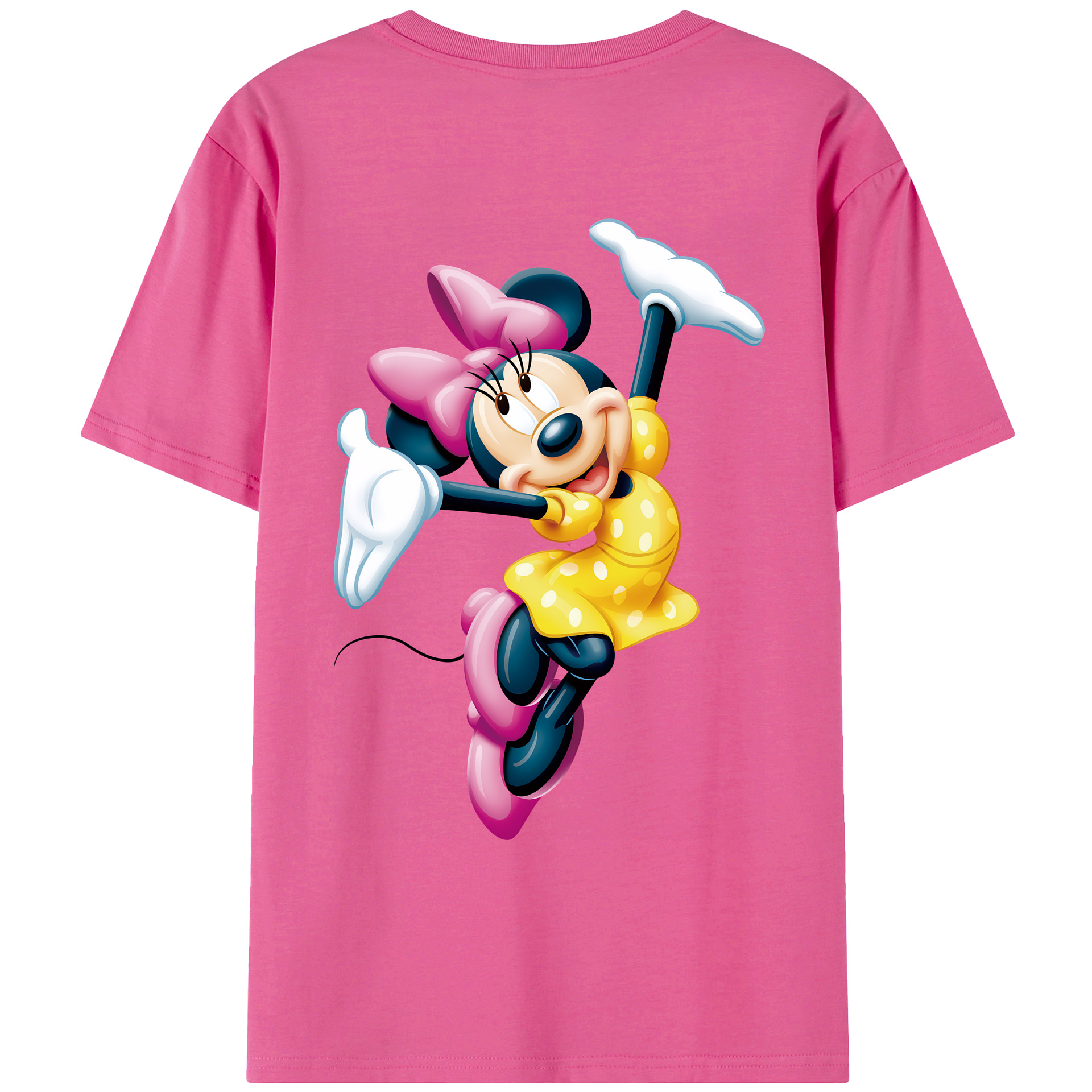 ミッキーマウス Mickey Mouse レディース半袖Tシャツ(バックプリント)