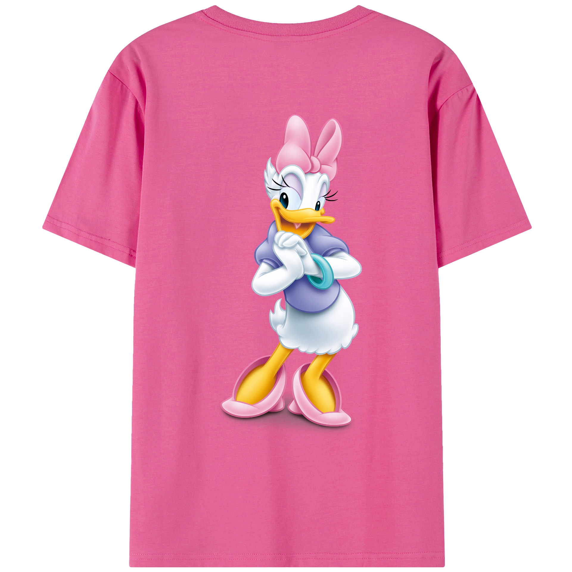 （画像用） ミッキーマウス Mickey Mouse レディース半袖Tシャツ(バックプリント)