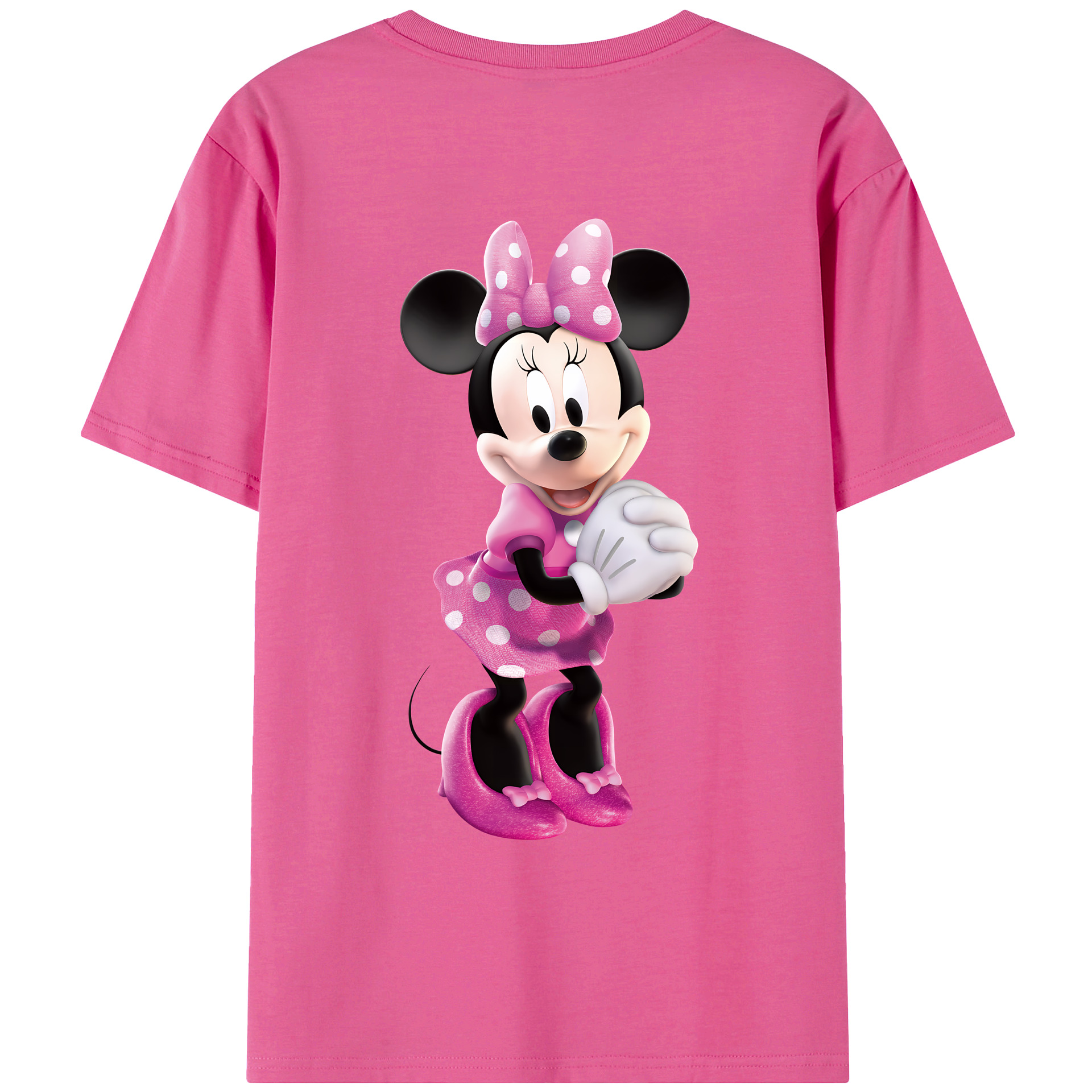 （画像用） ミッキーマウス Mickey Mouse レディース半袖Tシャツ(バックプリント)
