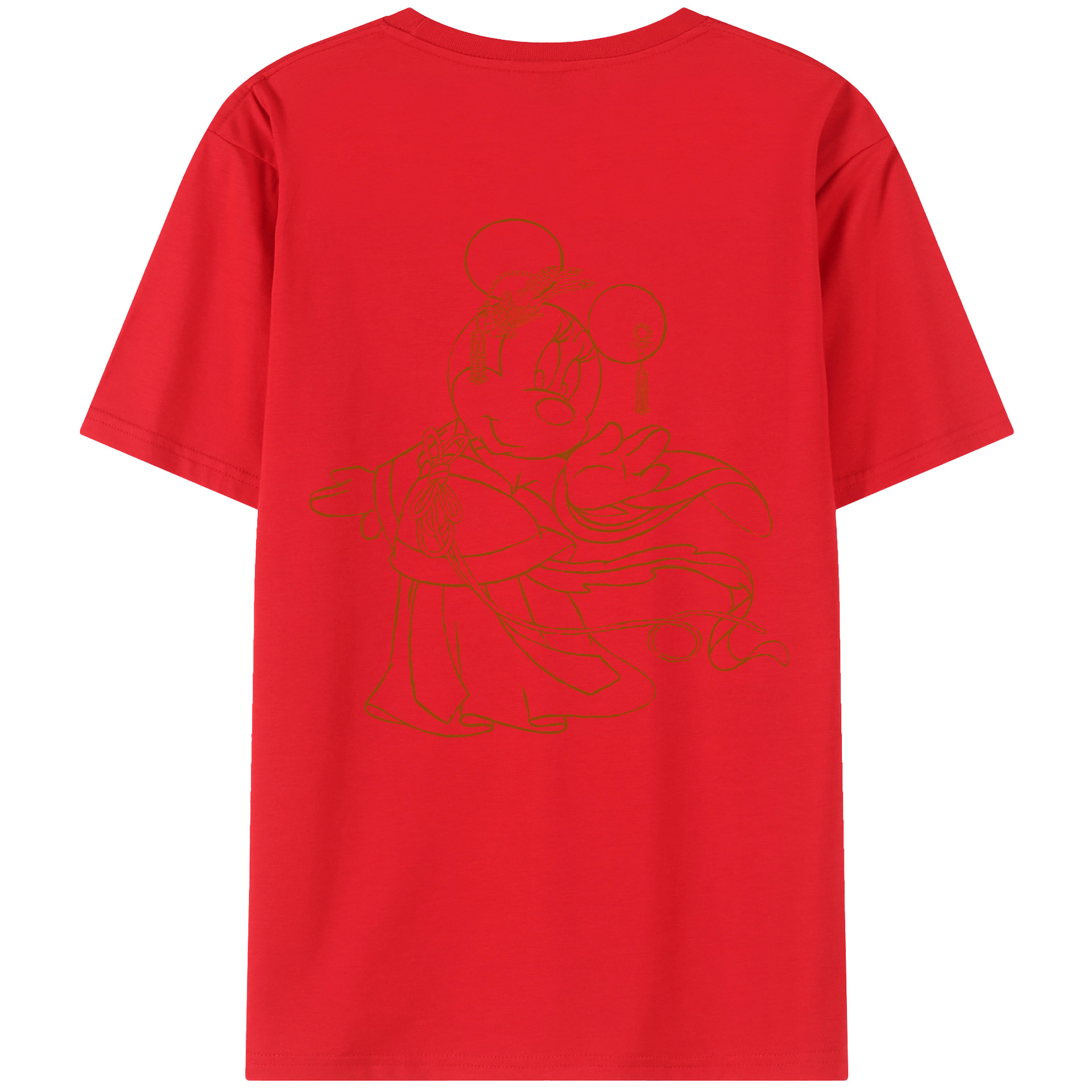 （画像用） ミッキーマウス Mickey Mouse レディース半袖Tシャツ(バックプリント)