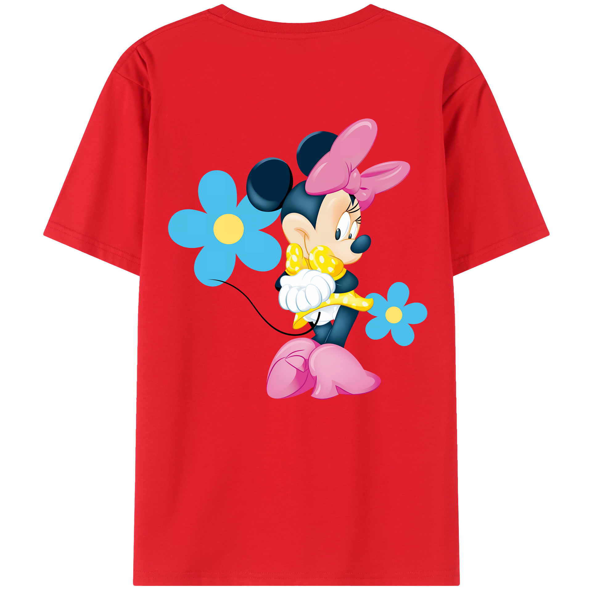 （画像用） ミッキーマウス Mickey Mouse レディース半袖Tシャツ(バックプリント)