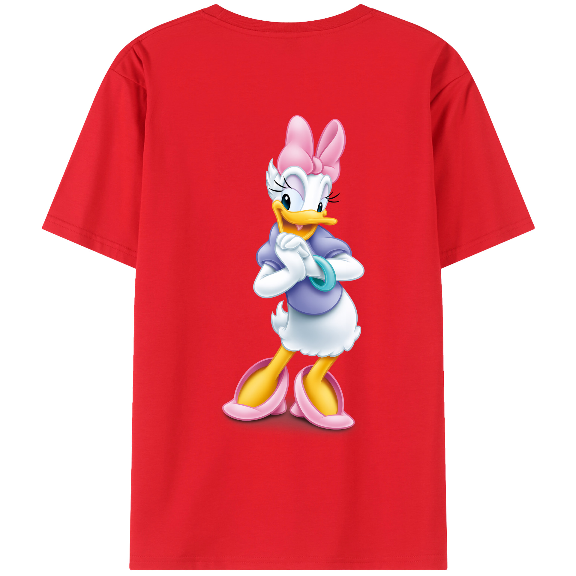 （画像用） ミッキーマウス Mickey Mouse レディース半袖Tシャツ(バックプリント)