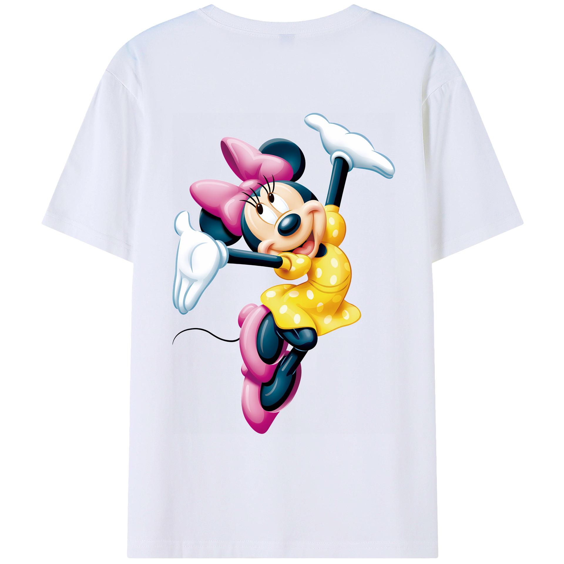 ミッキーマウス Mickey Mouse レディース半袖Tシャツ(バックプリント)