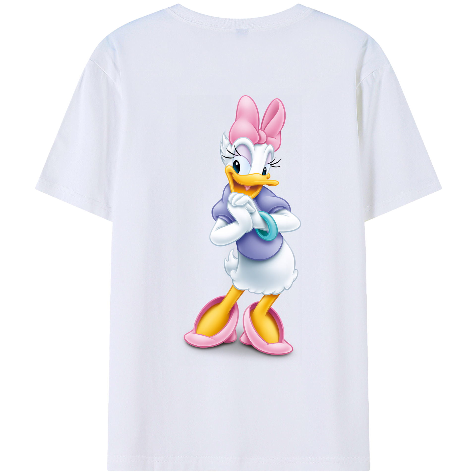 （画像用） ミッキーマウス Mickey Mouse レディース半袖Tシャツ(バックプリント)