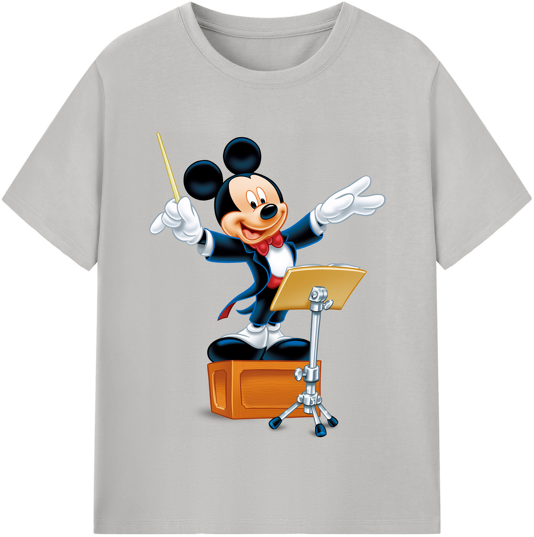 ミッキーマウス Mickey Mouse レディースカジュアルプリントTシャツ（綿100％）