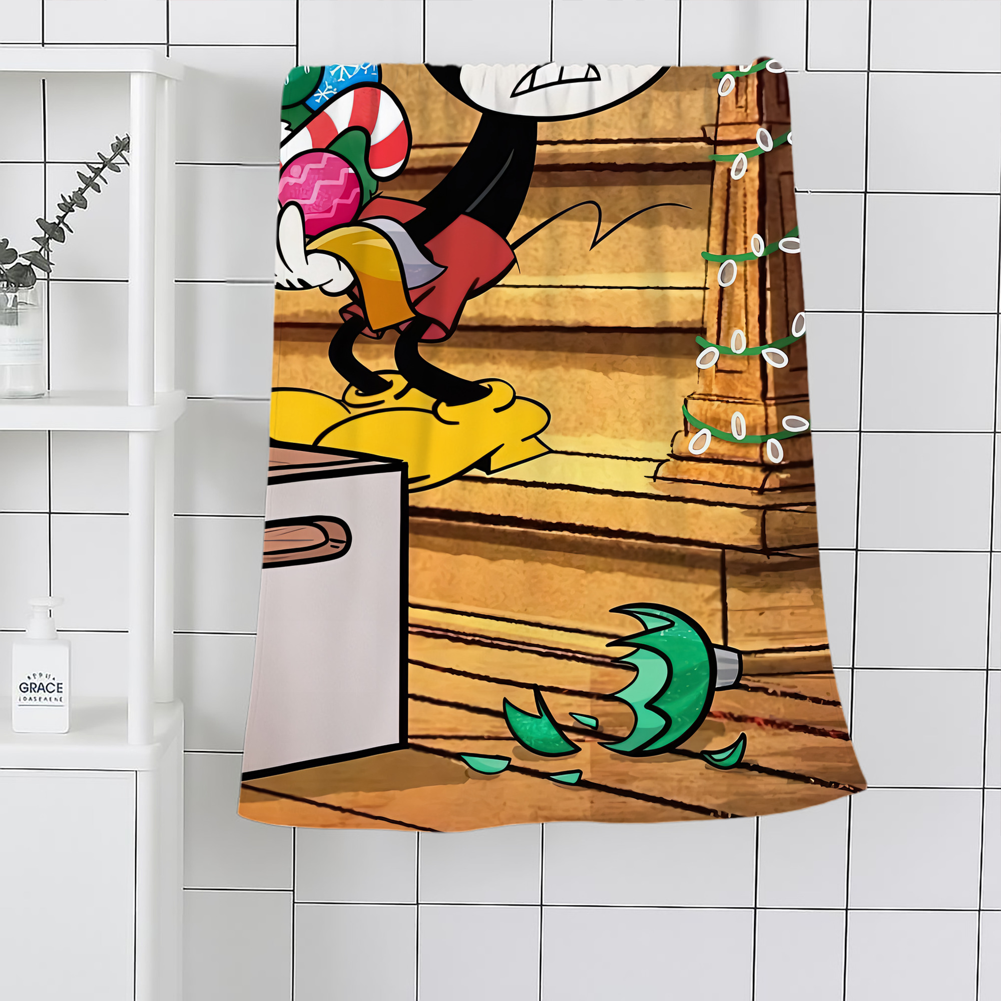 ミッキーマウス Mickey Mouse 大判バスタオル 70×140cm 吸水速乾 柔らかい肌触り