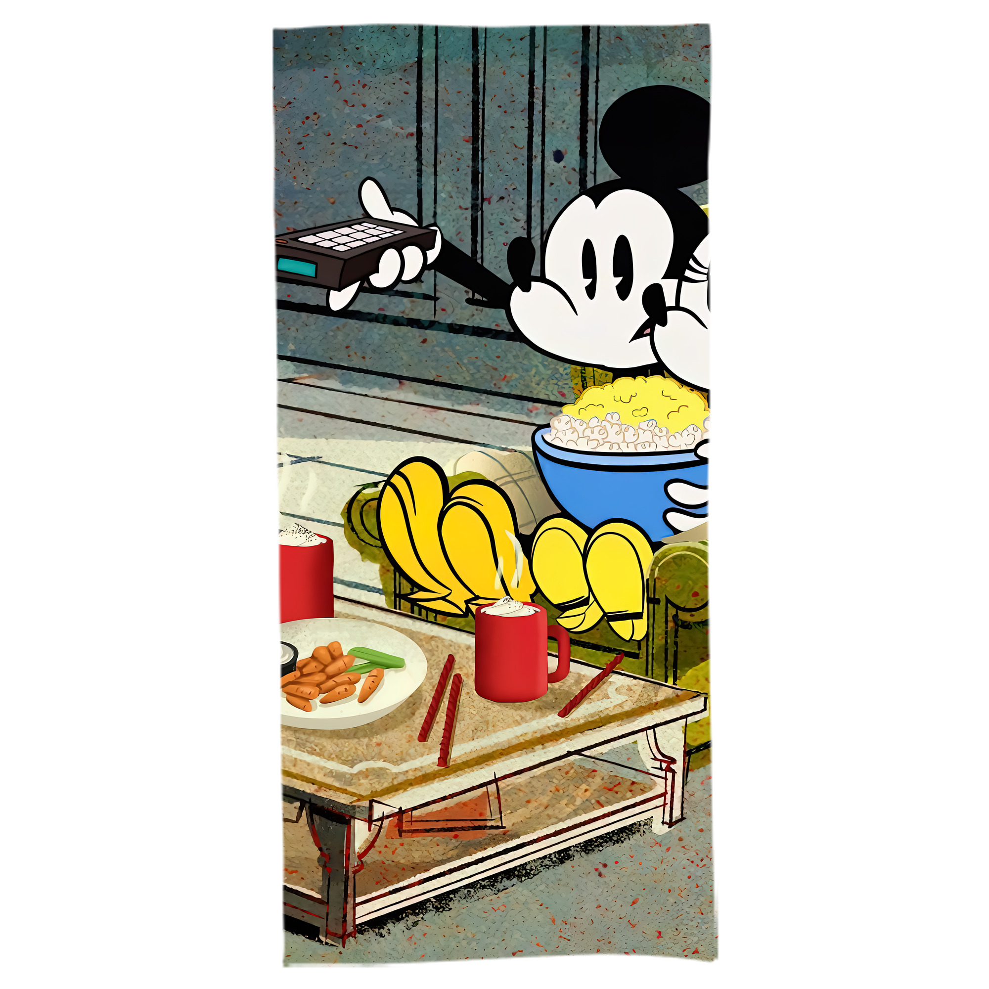（画像用） ミッキーマウス Mickey Mouse 大判バスタオル 70×140cm 吸水速乾 柔らかい肌触り