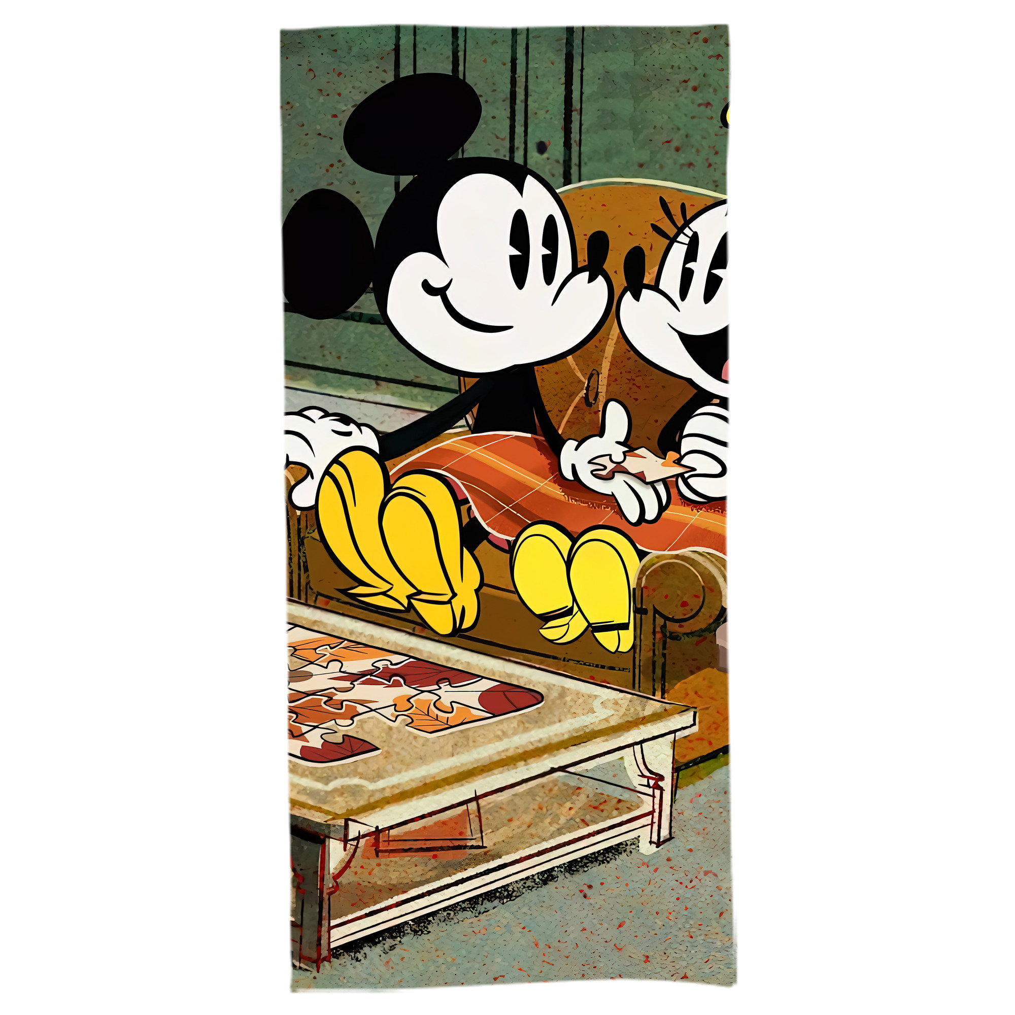 （画像用） ミッキーマウス Mickey Mouse 大判バスタオル 70×140cm 吸水速乾 柔らかい肌触り