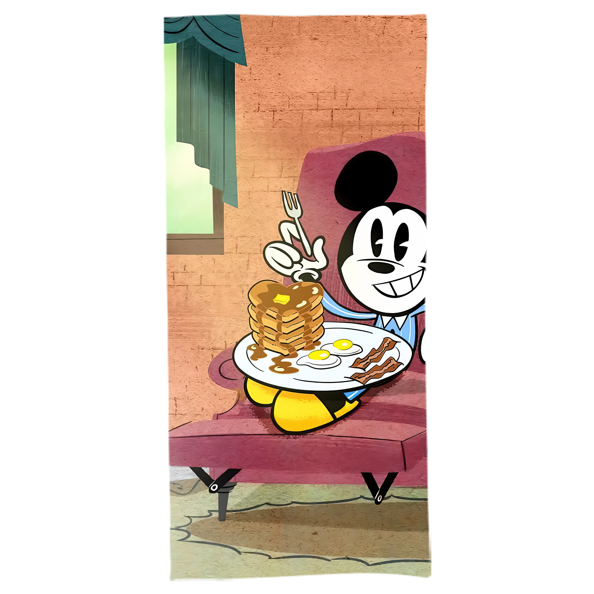 （画像用） ミッキーマウス Mickey Mouse 大判バスタオル 70×140cm 吸水速乾 柔らかい肌触り