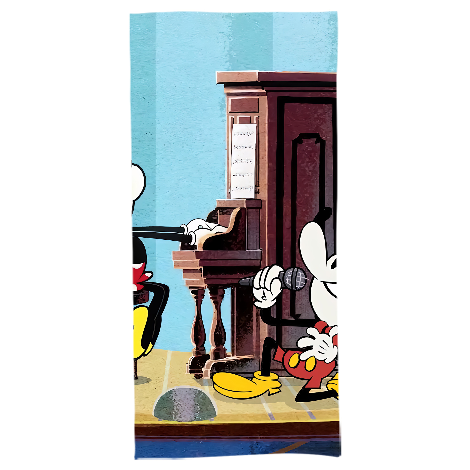 （画像用） ミッキーマウス Mickey Mouse 大判バスタオル 70×140cm 吸水速乾 柔らかい肌触り