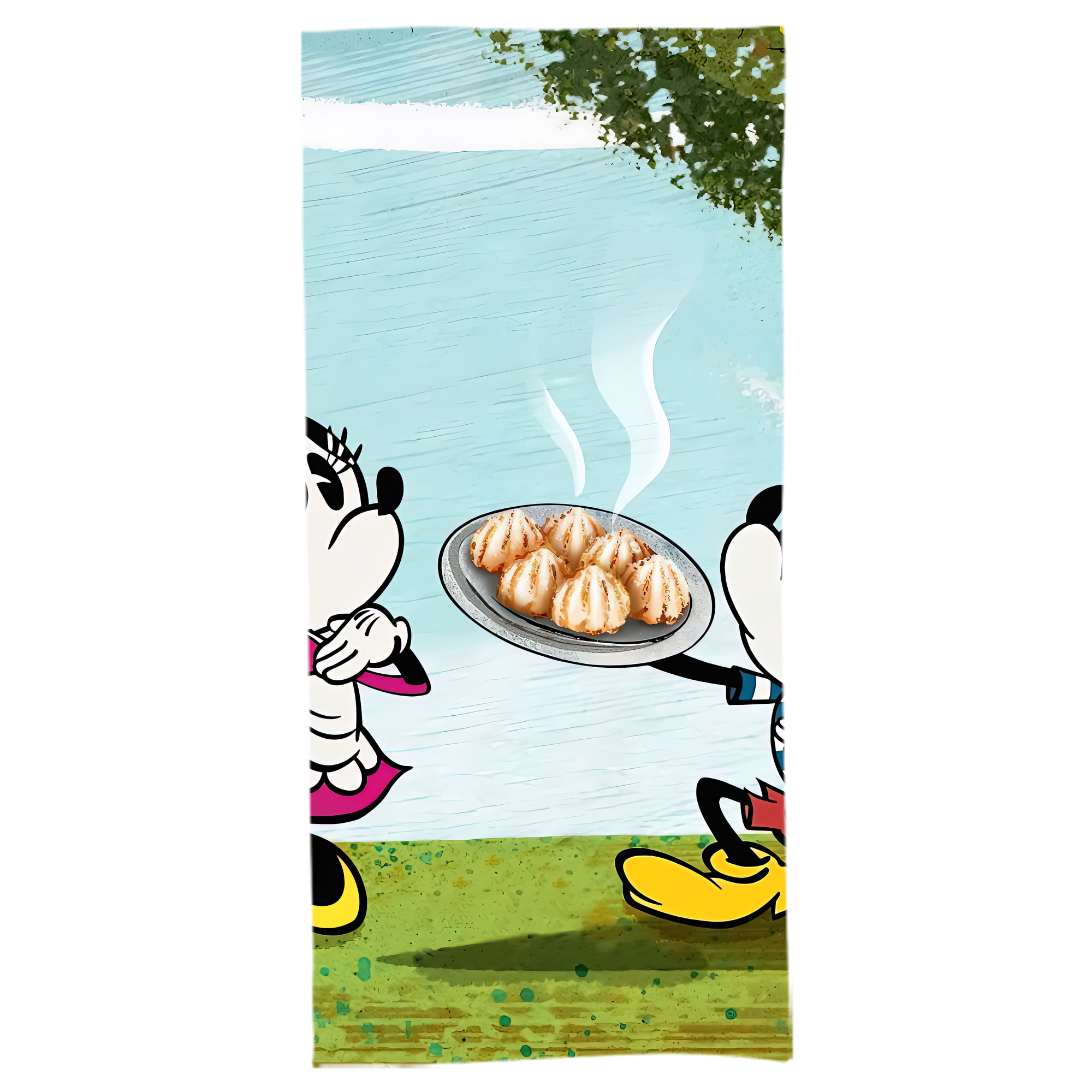 （画像用） ミッキーマウス Mickey Mouse 大判バスタオル 70×140cm 吸水速乾 柔らかい肌触り