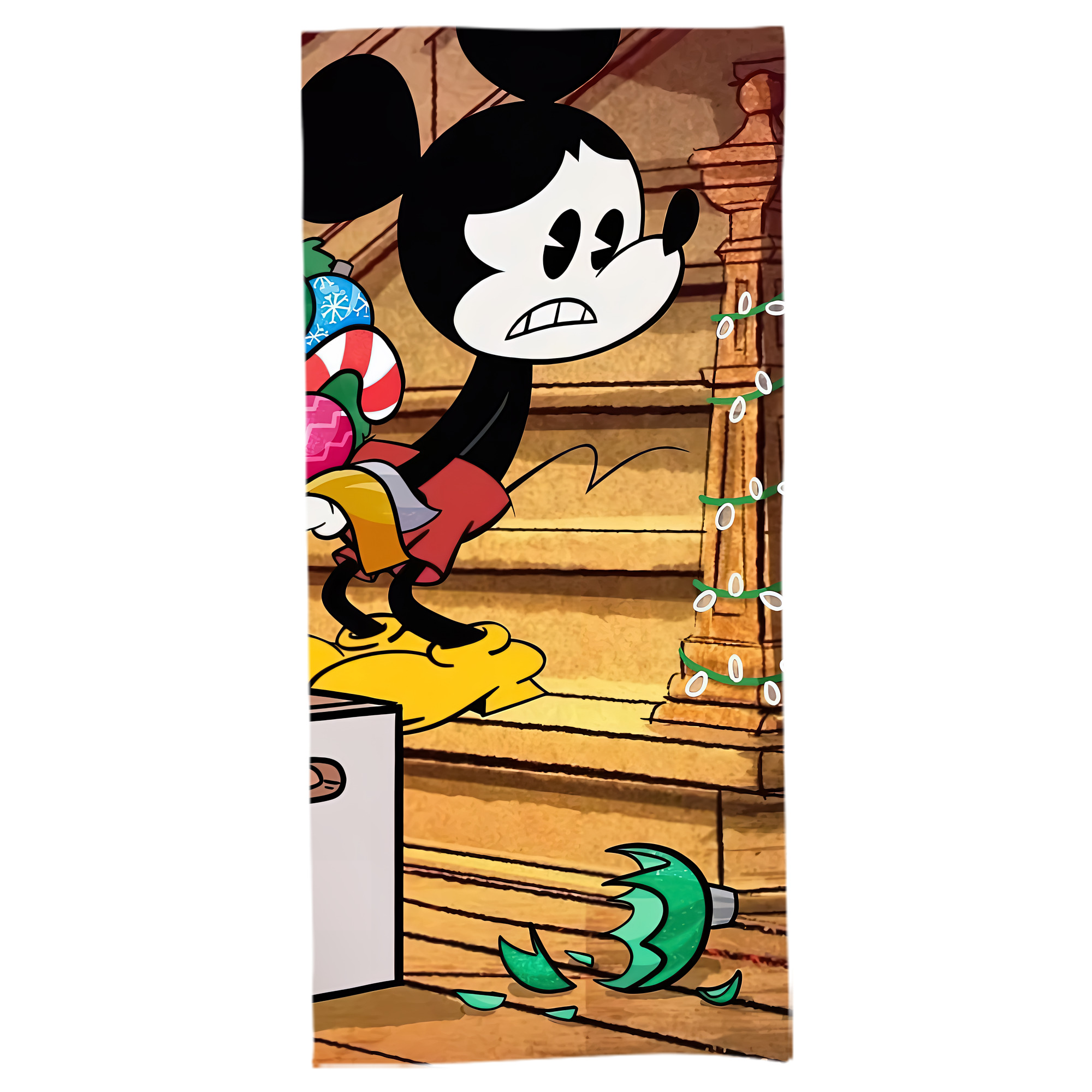 （画像用） ミッキーマウス Mickey Mouse 大判バスタオル 70×140cm 吸水速乾 柔らかい肌触り