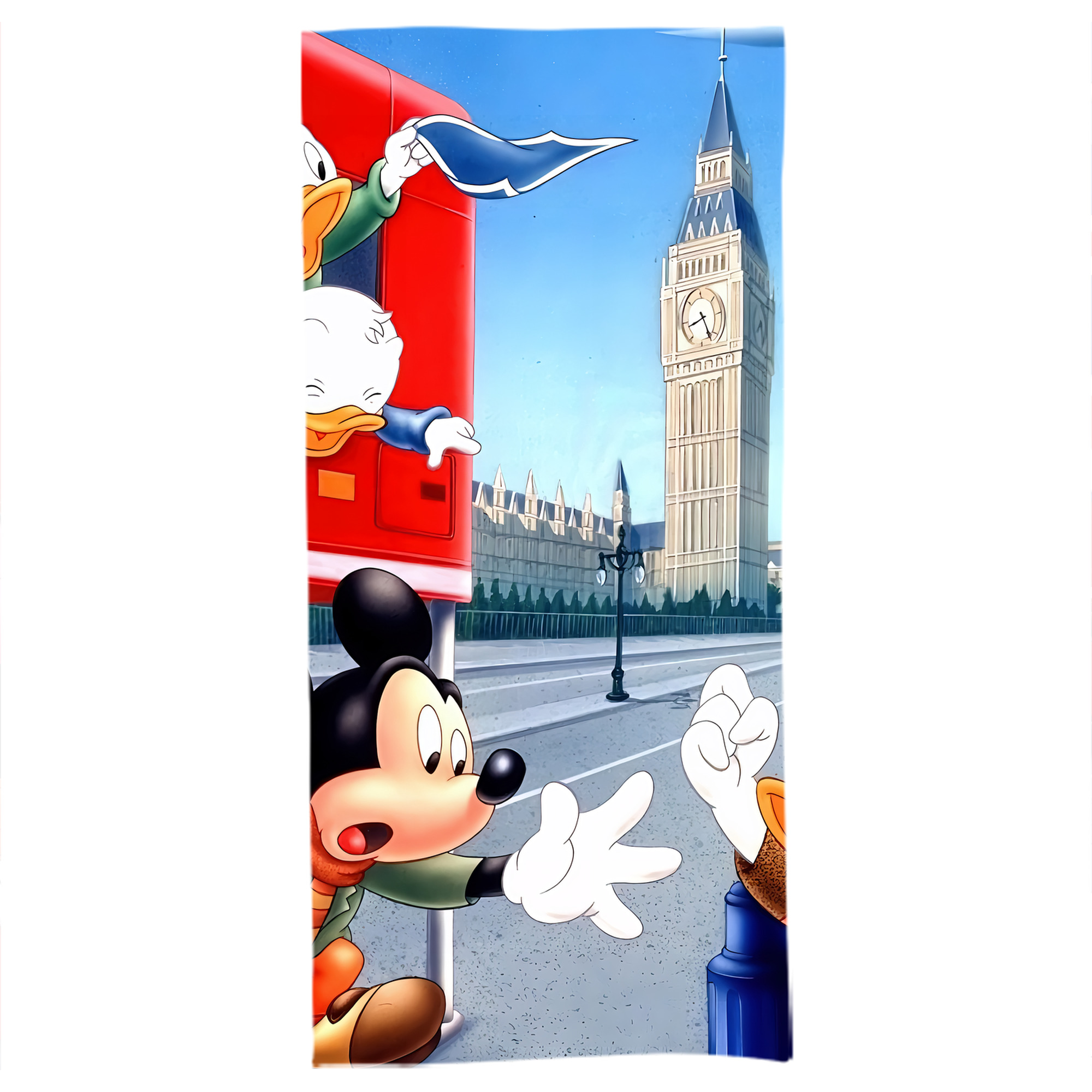 （画像用） ミッキーマウス Mickey Mouse 大判バスタオル 70×140cm 吸水速乾 柔らかい肌触り