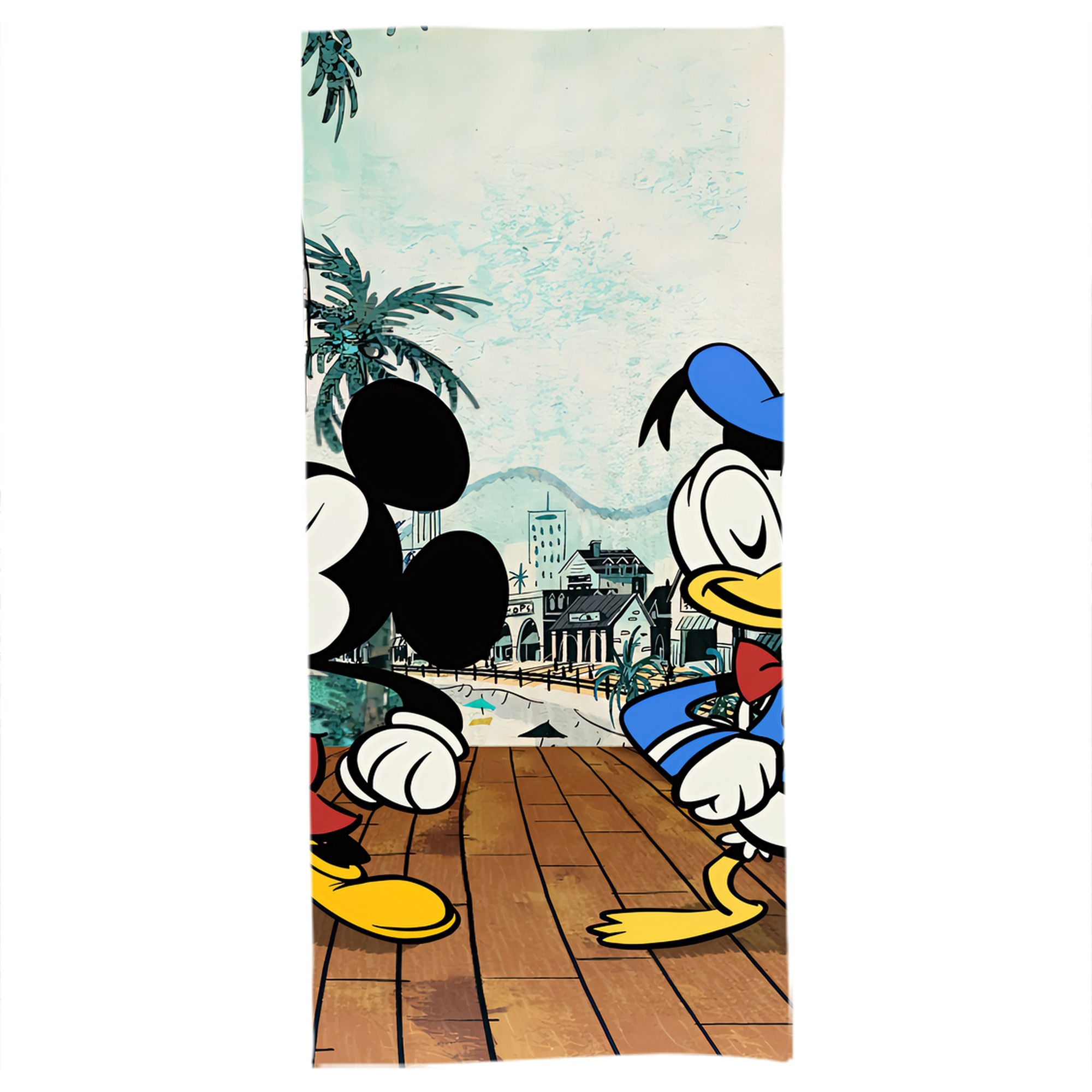 （画像用） ミッキーマウス Mickey Mouse 大判バスタオル 70×140cm 吸水速乾 柔らかい肌触り