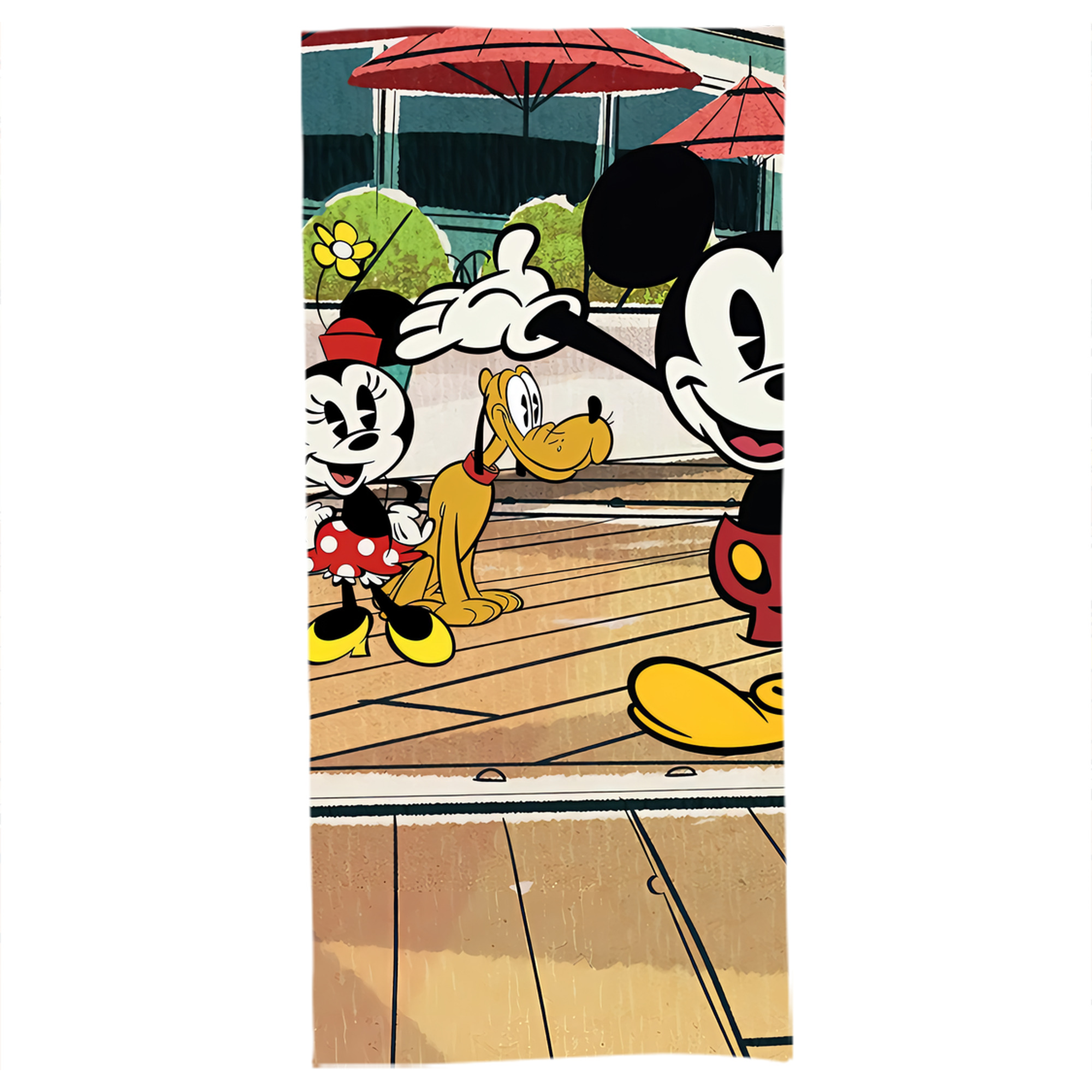 （画像用） ミッキーマウス Mickey Mouse 大判バスタオル 70×140cm 吸水速乾 柔らかい肌触り