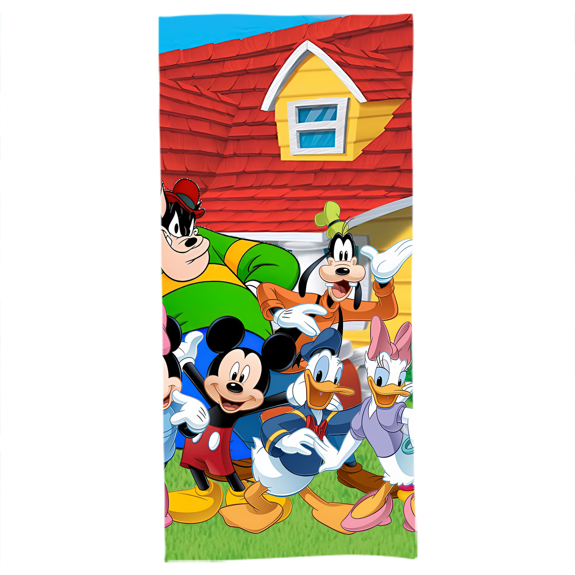 （画像用） ミッキーマウス Mickey Mouse 大判バスタオル 70×140cm 吸水速乾 柔らかい肌触り