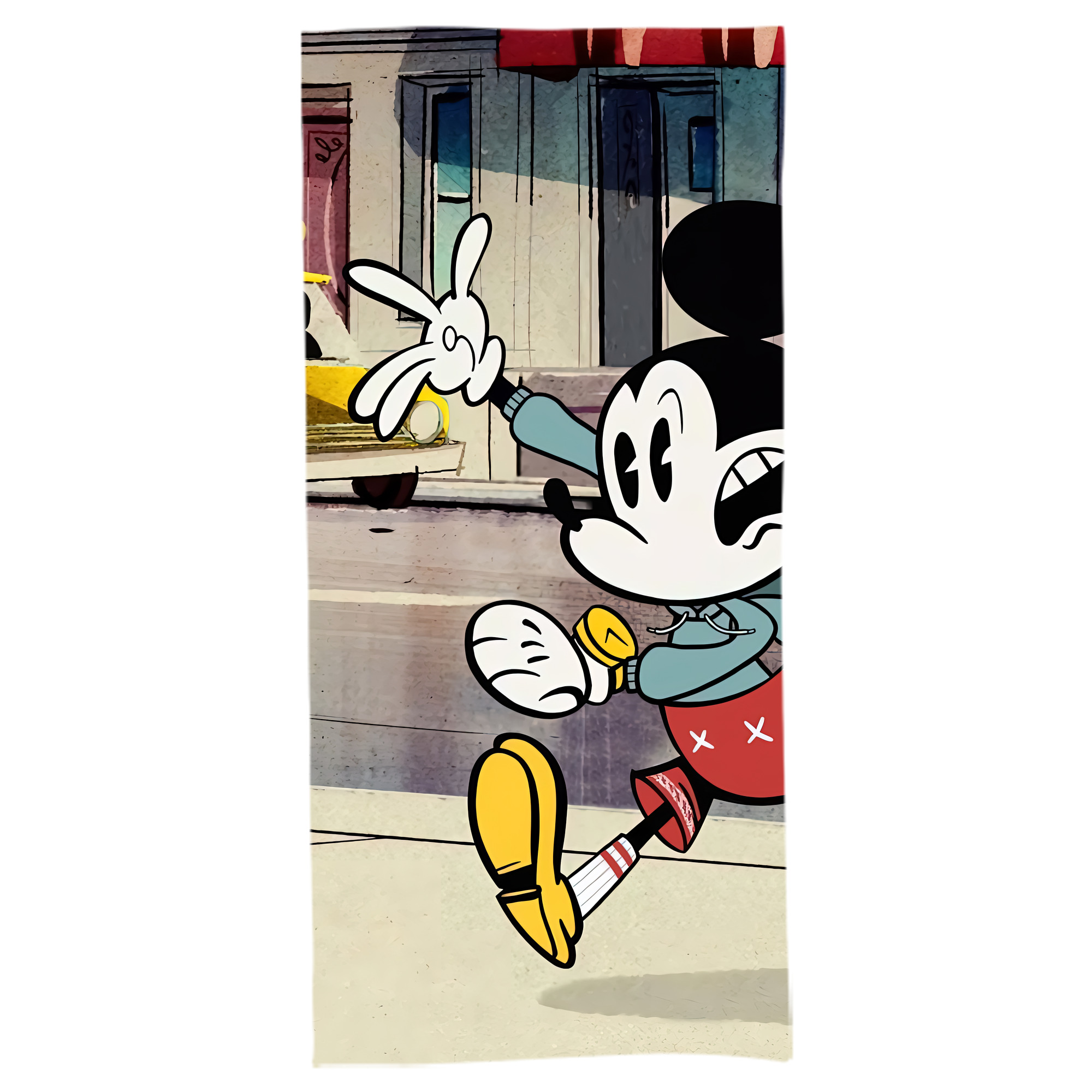 （画像用） ミッキーマウス Mickey Mouse 大判バスタオル 70×140cm 吸水速乾 柔らかい肌触り