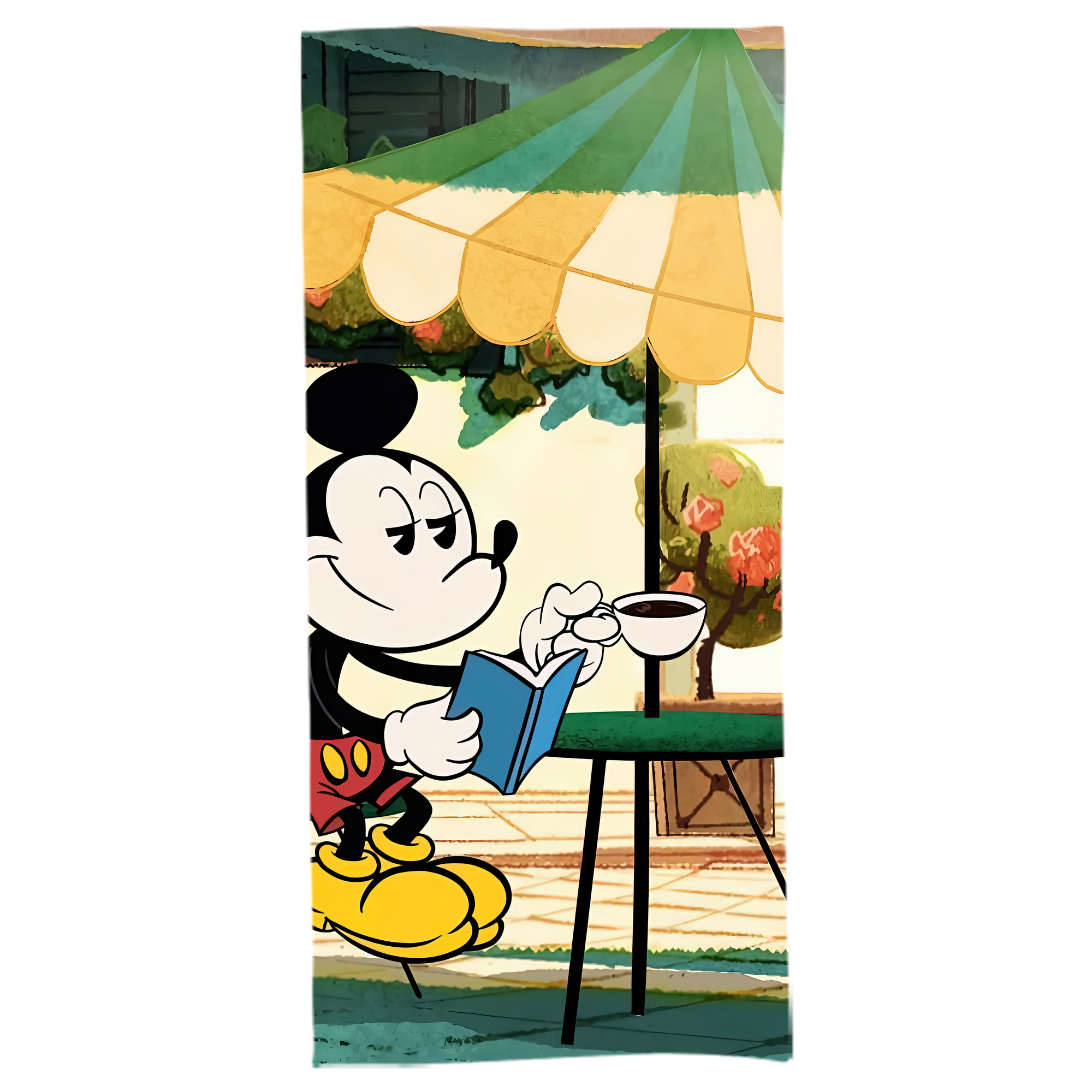 （画像用） ミッキーマウス Mickey Mouse 大判バスタオル 70×140cm 吸水速乾 柔らかい肌触り