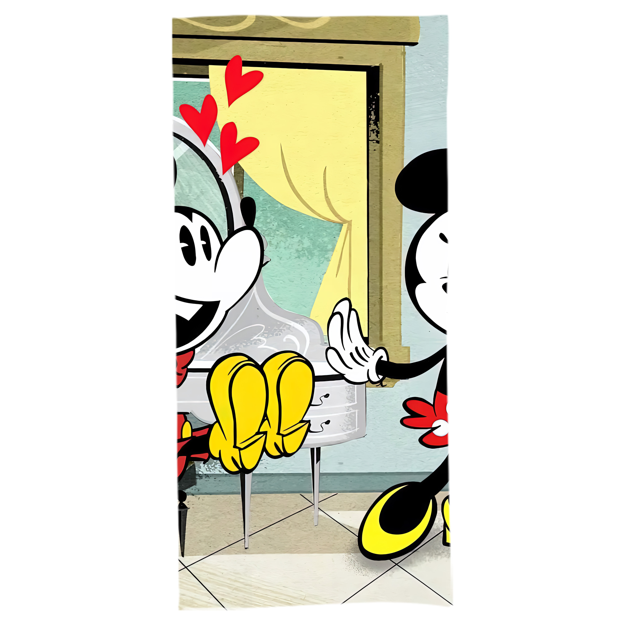 （画像用） ミッキーマウス Mickey Mouse 大判バスタオル 70×140cm 吸水速乾 柔らかい肌触り