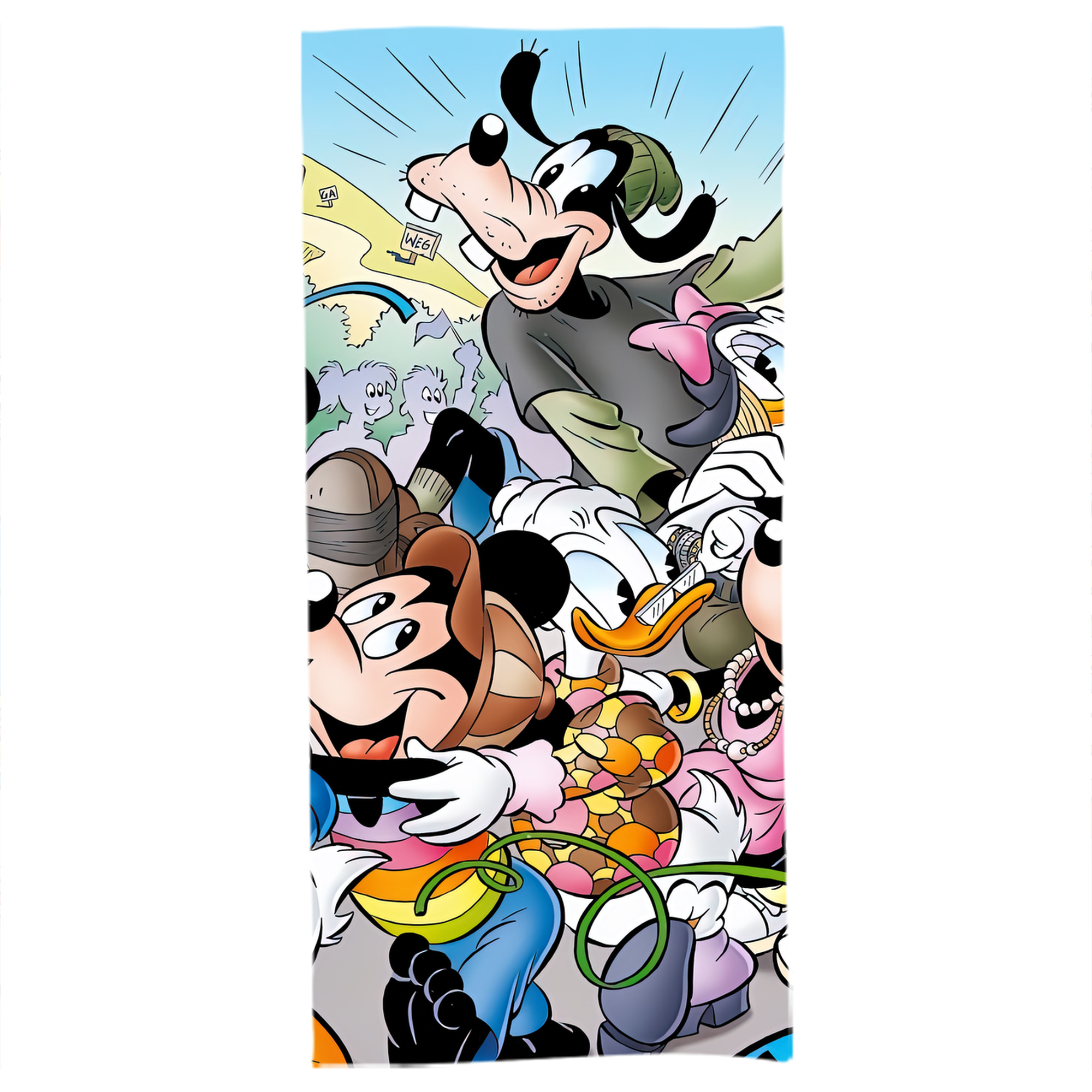 （画像用） ミッキーマウス Mickey Mouse 大判バスタオル 70×140cm 吸水速乾 柔らかい肌触り