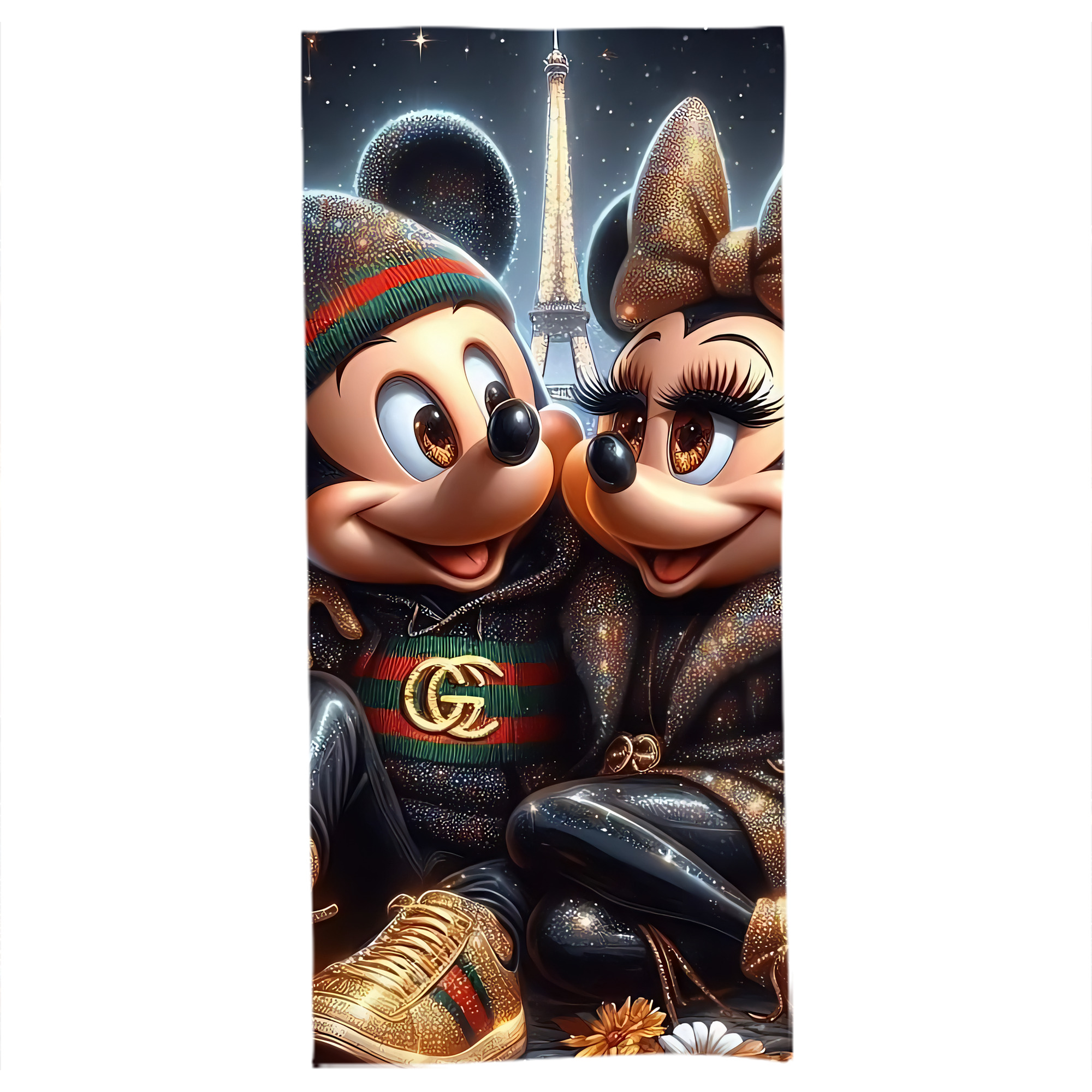 （画像用） ミッキーマウス Mickey Mouse 大判バスタオル 70×140cm 吸水速乾 柔らかい肌触り