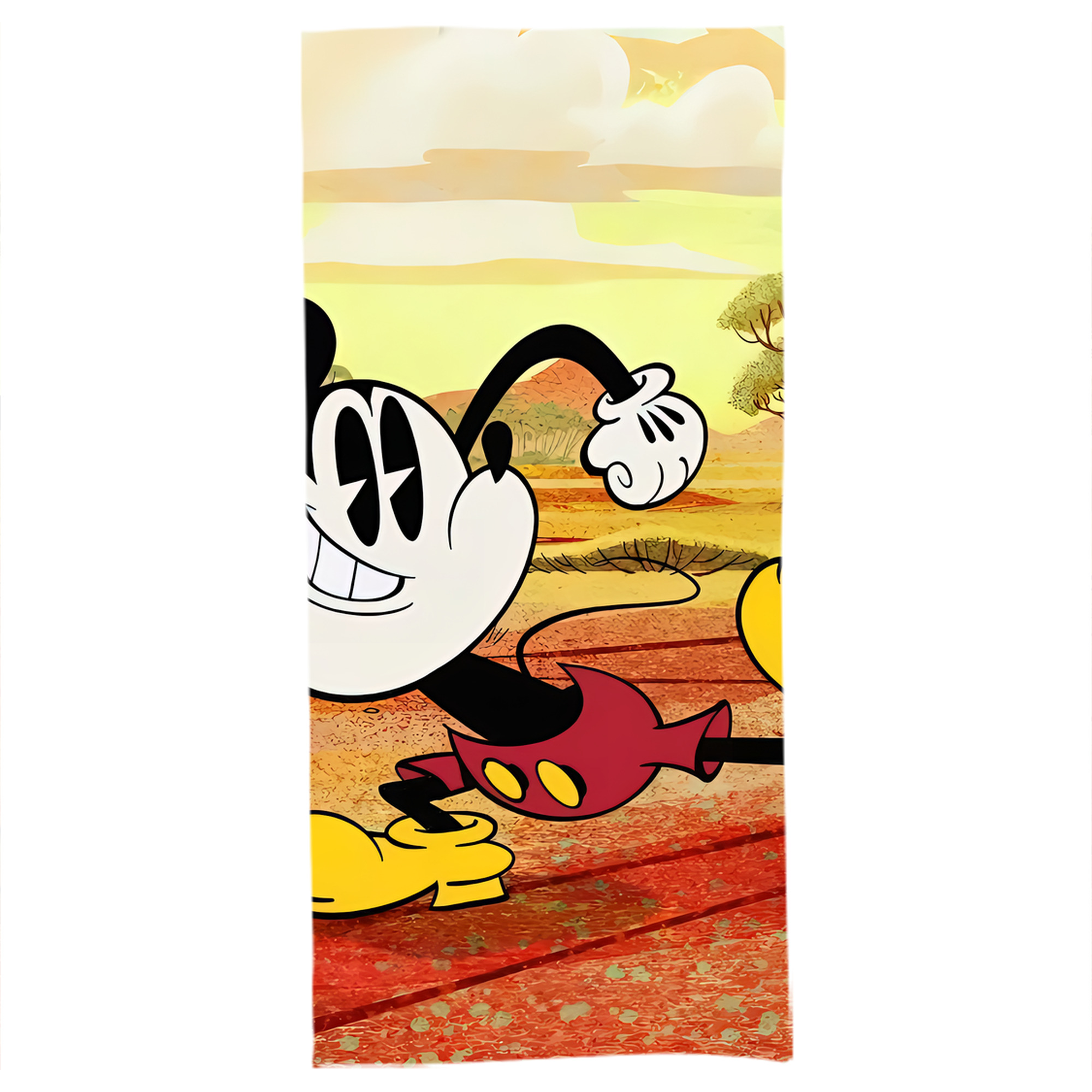 （画像用） ミッキーマウス Mickey Mouse 大判バスタオル 70×140cm 吸水速乾 柔らかい肌触り