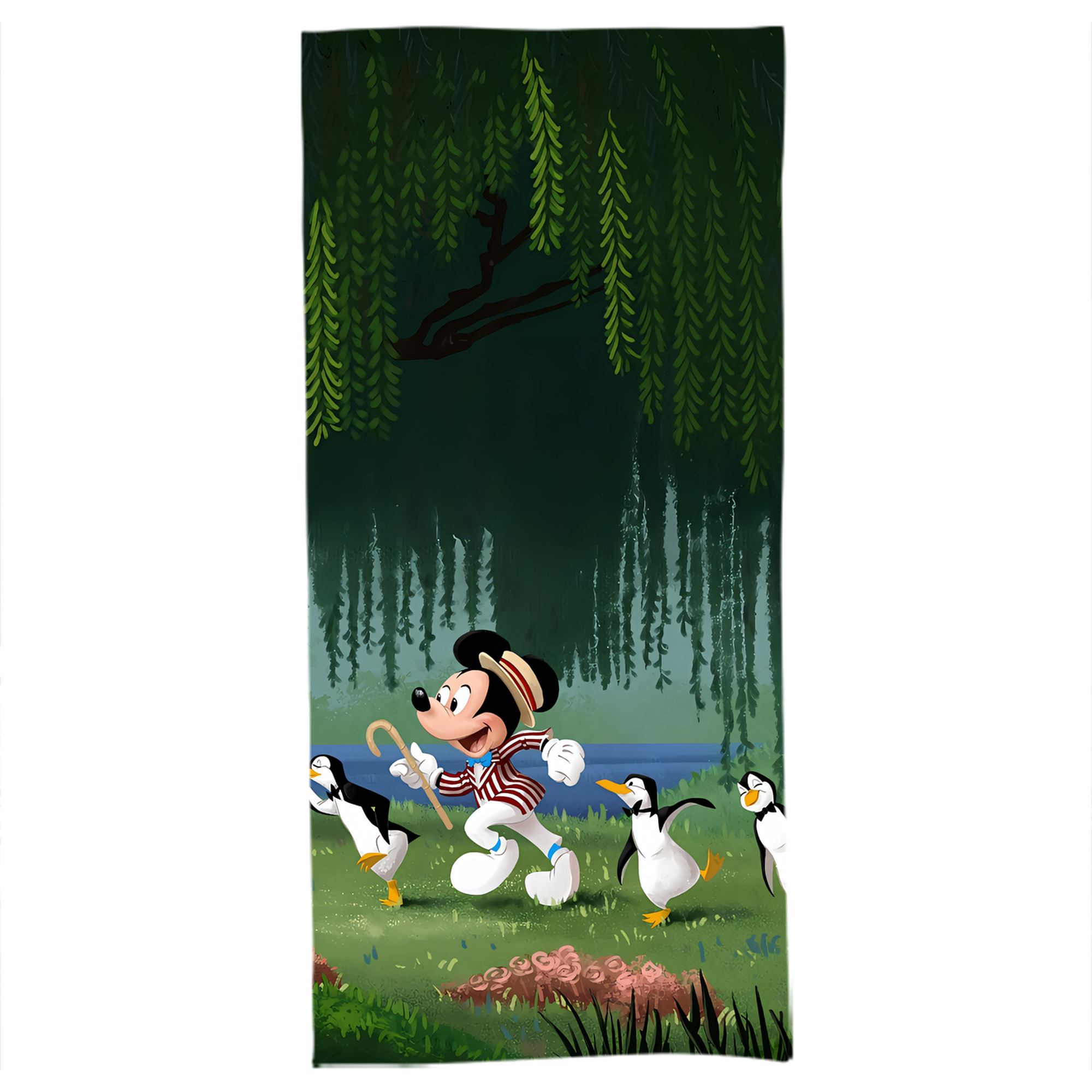 （画像用） ミッキーマウス Mickey Mouse 大判バスタオル 70×140cm 吸水速乾 柔らかい肌触り