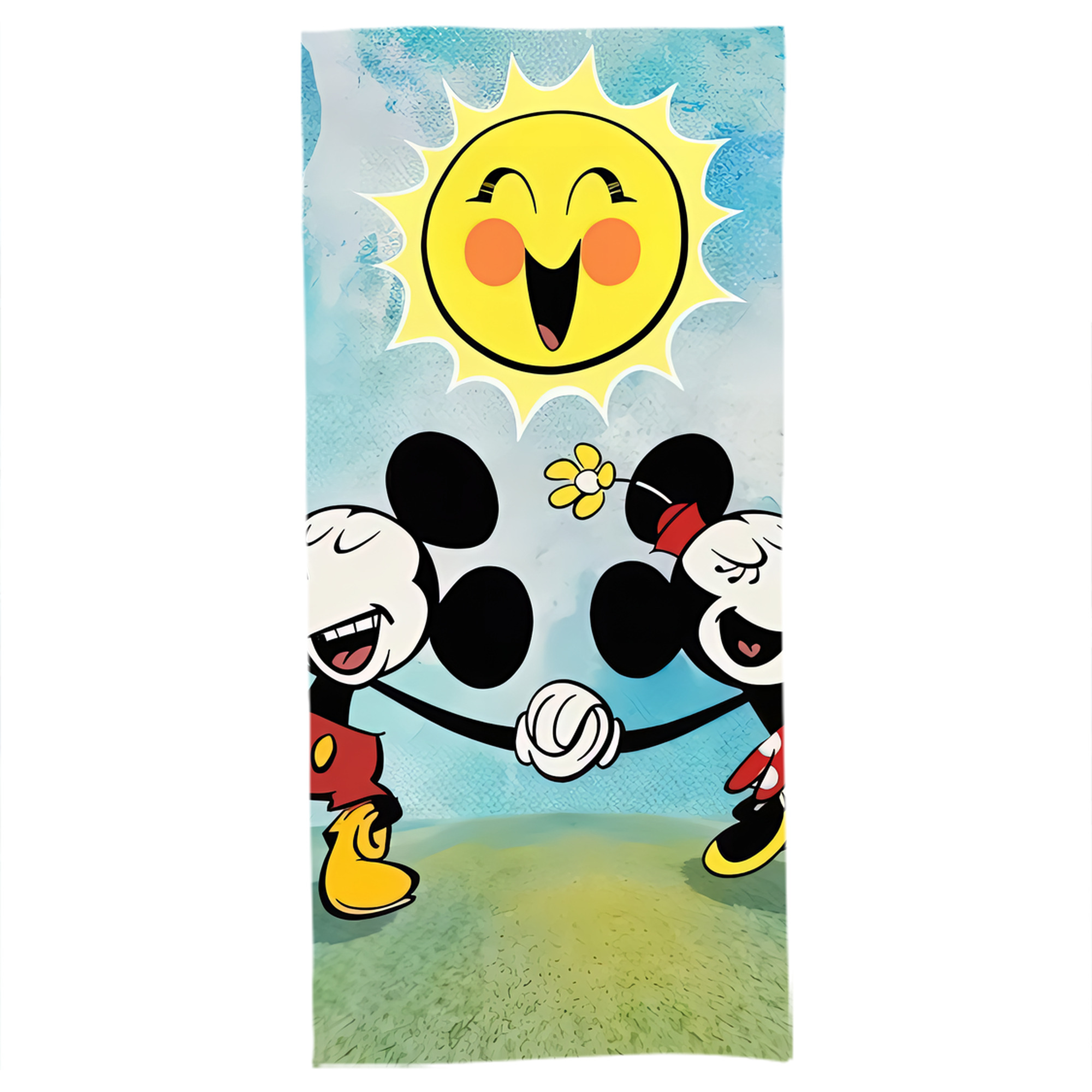 （画像用） ミッキーマウス Mickey Mouse 大判バスタオル 70×140cm 吸水速乾 柔らかい肌触り