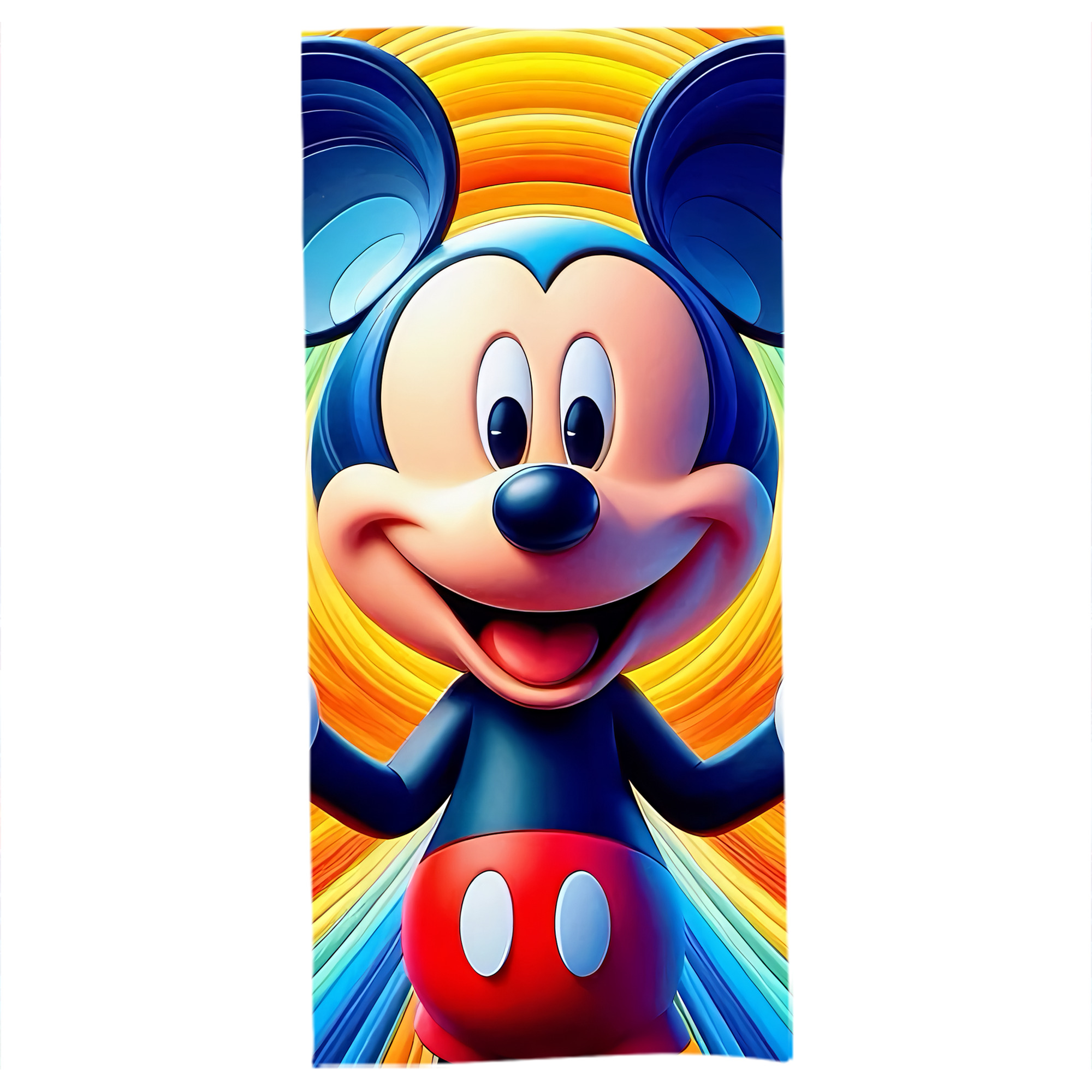 （画像用） ミッキーマウス Mickey Mouse 大判バスタオル 70×140cm 吸水速乾 柔らかい肌触り