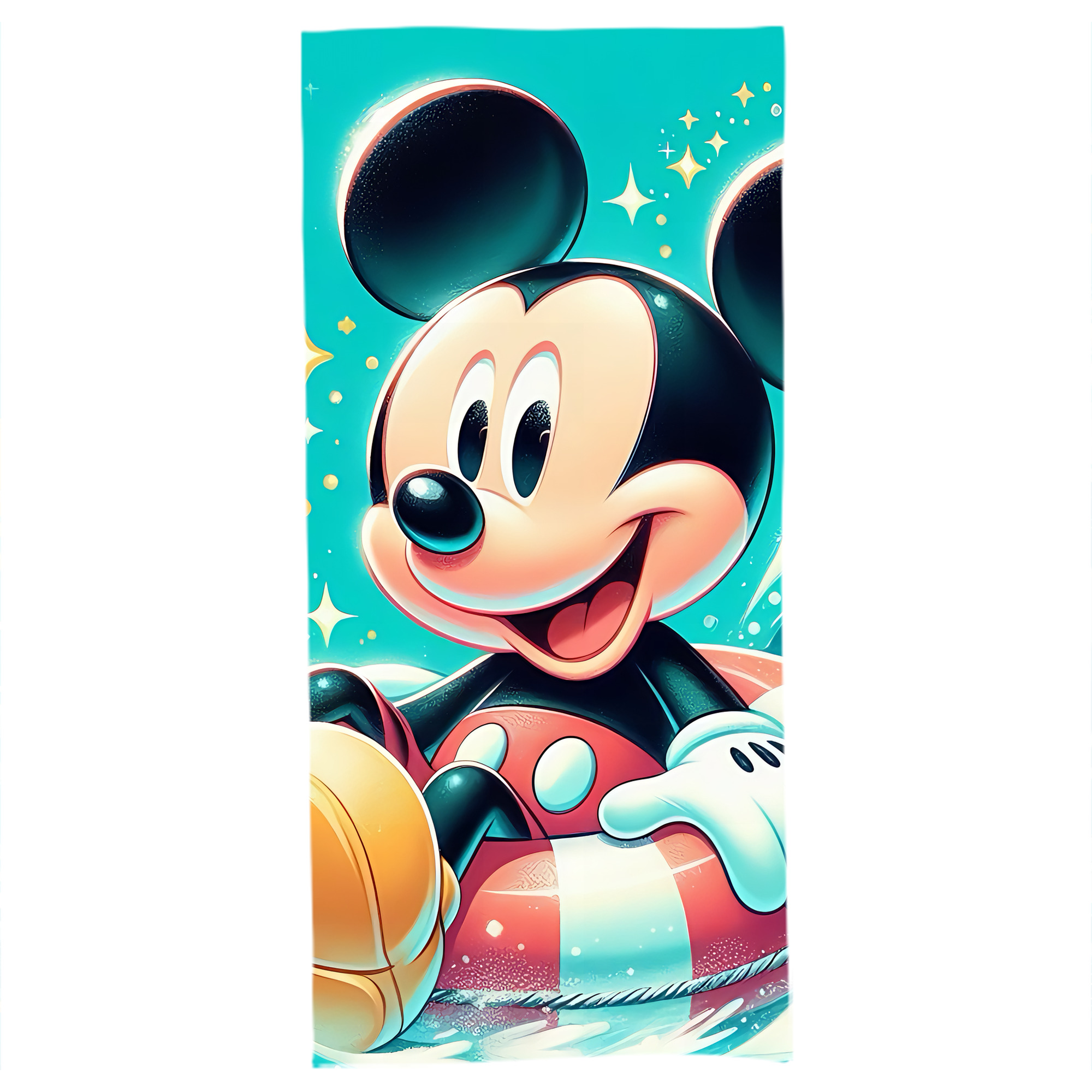 （画像用） ミッキーマウス Mickey Mouse 大判バスタオル 70×140cm 吸水速乾 柔らかい肌触り